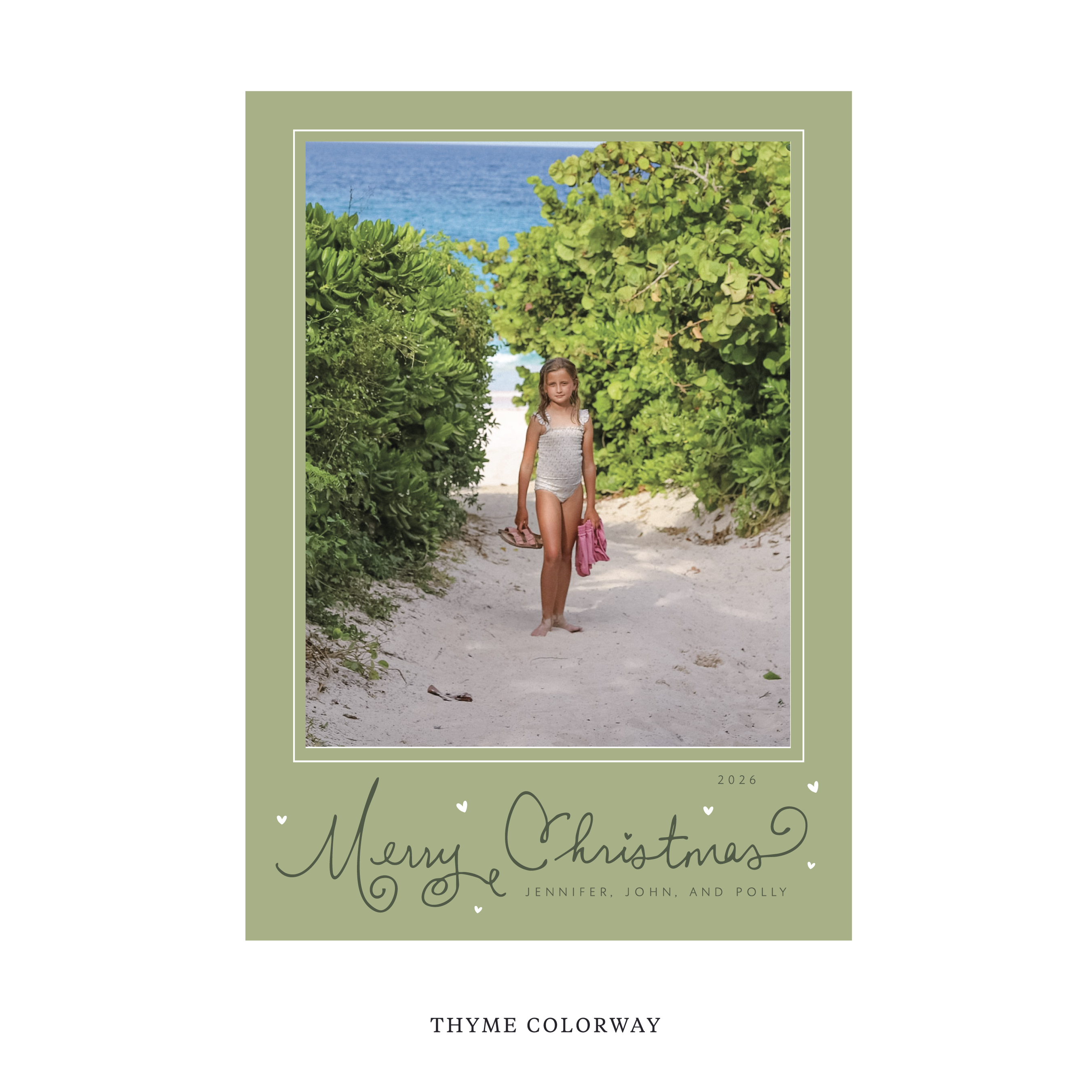 Sinclair Classic Flat Print Holiday Card, Large II
