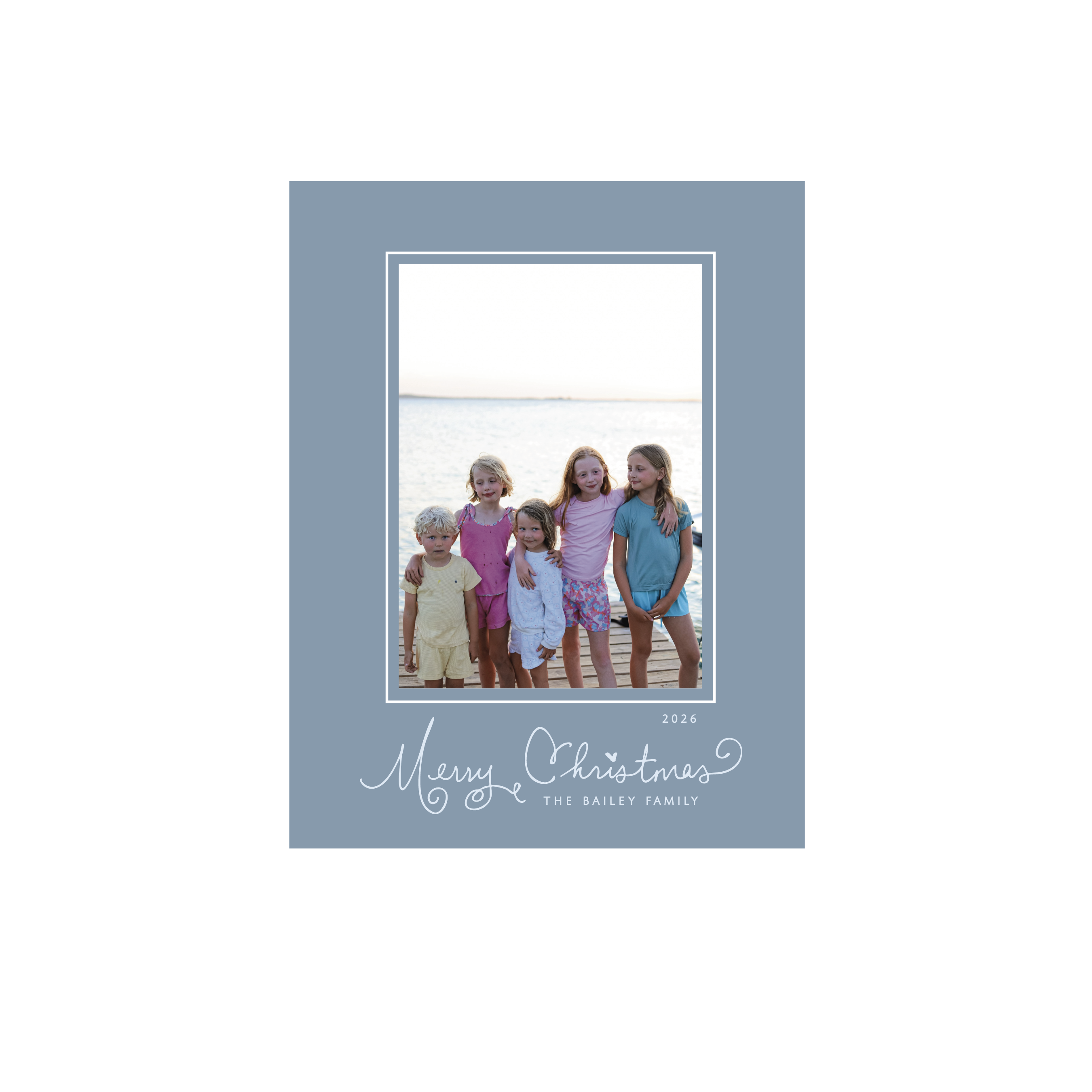 Sinclair Classic Flat Print Holiday Card, Small