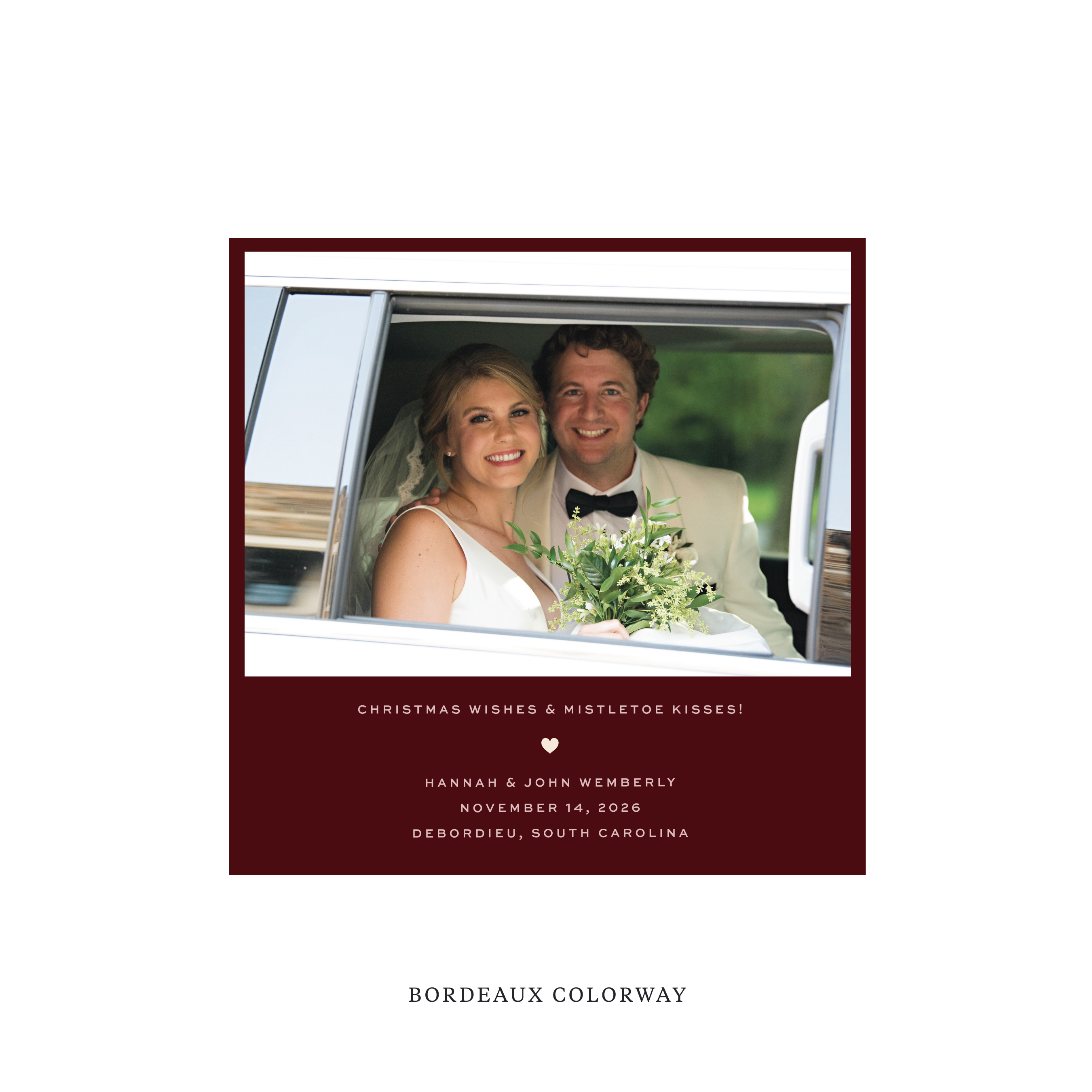 Balfour Classic Flat Print Holiday Card, Square