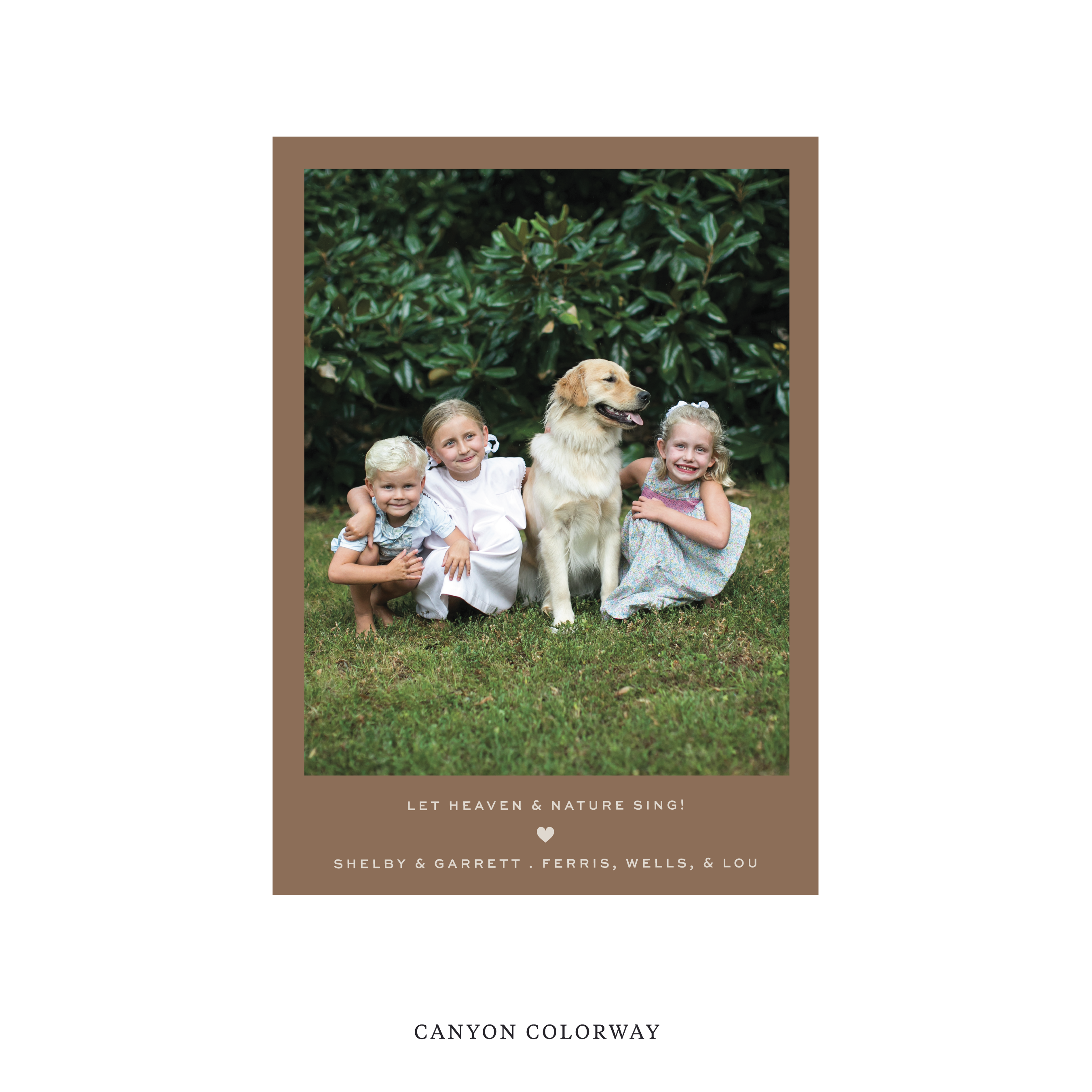 Balfour Classic Flat Print Holiday Card, Medium