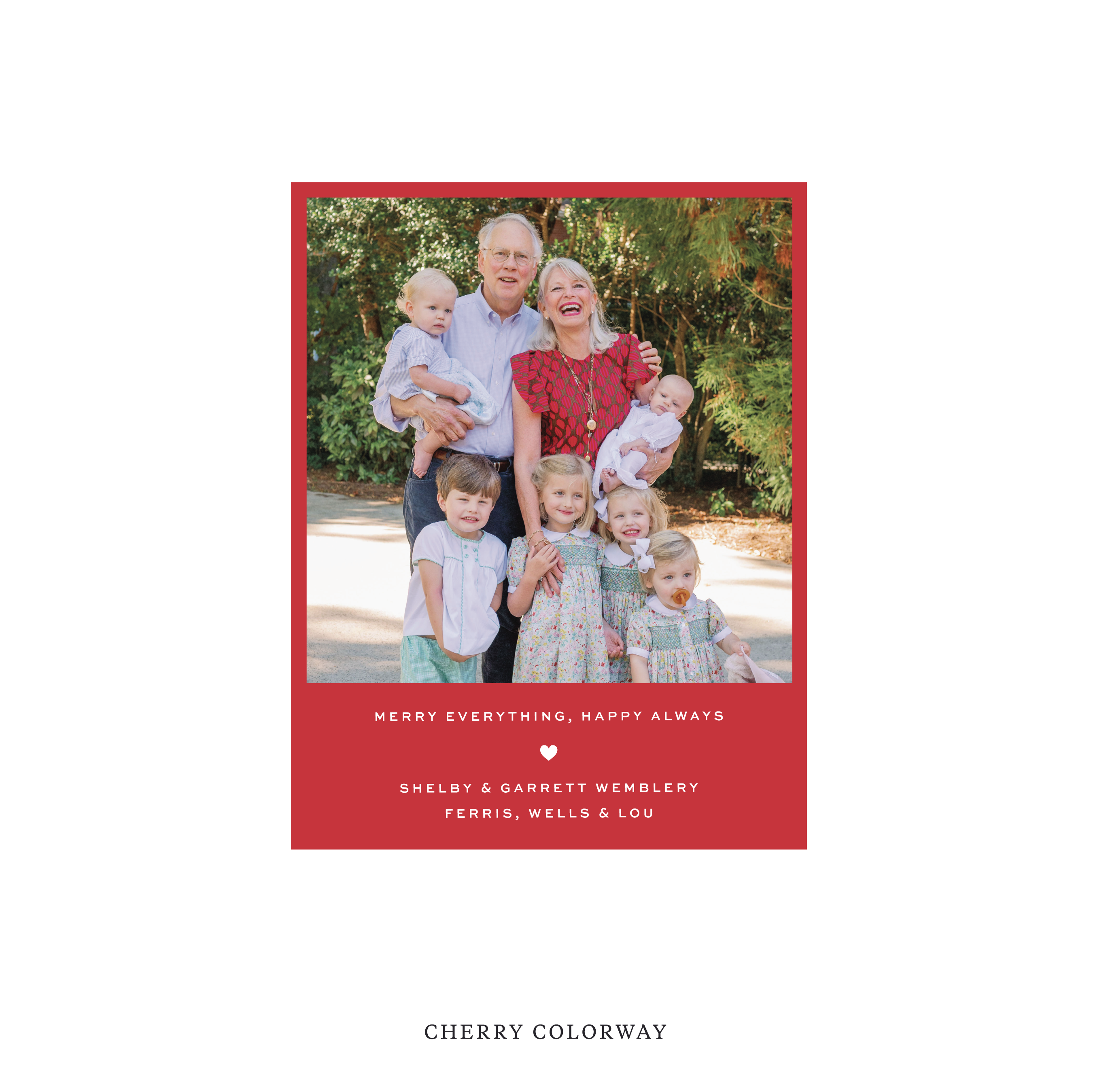 Balfour Classic Flat Print Holiday Card, Small