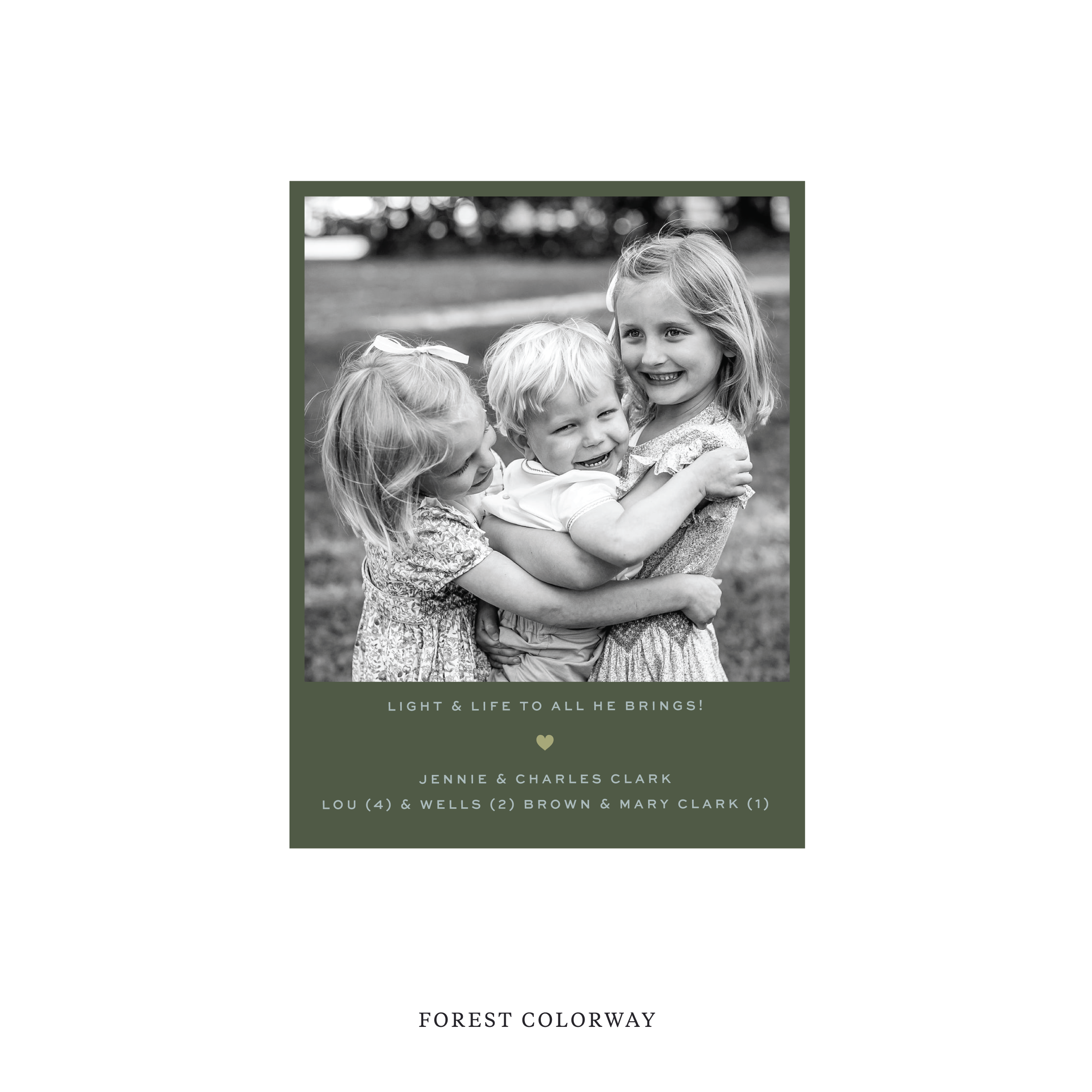 Balfour Classic Flat Print Holiday Card, Small