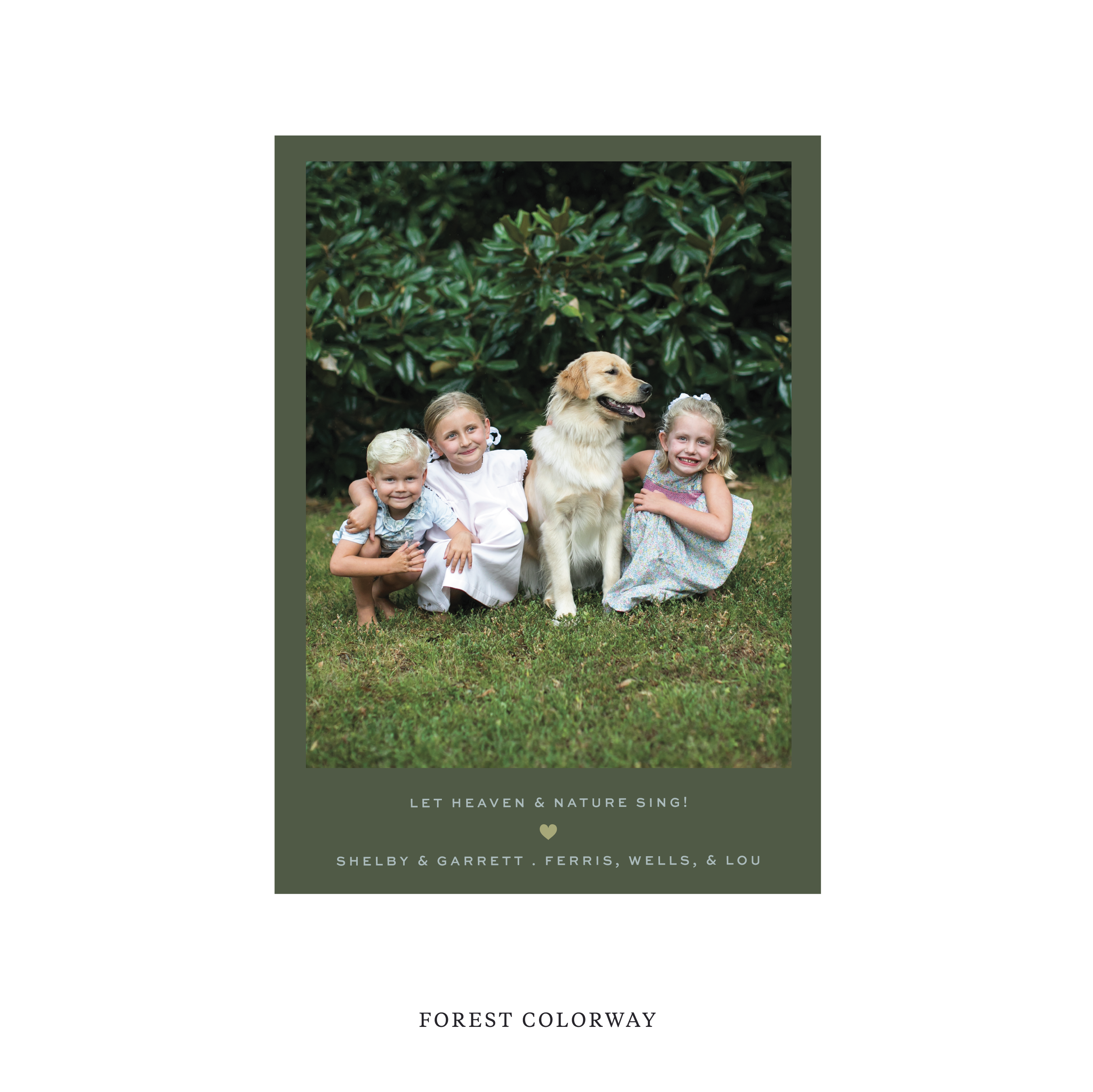 Balfour Classic Flat Print Holiday Card, Medium