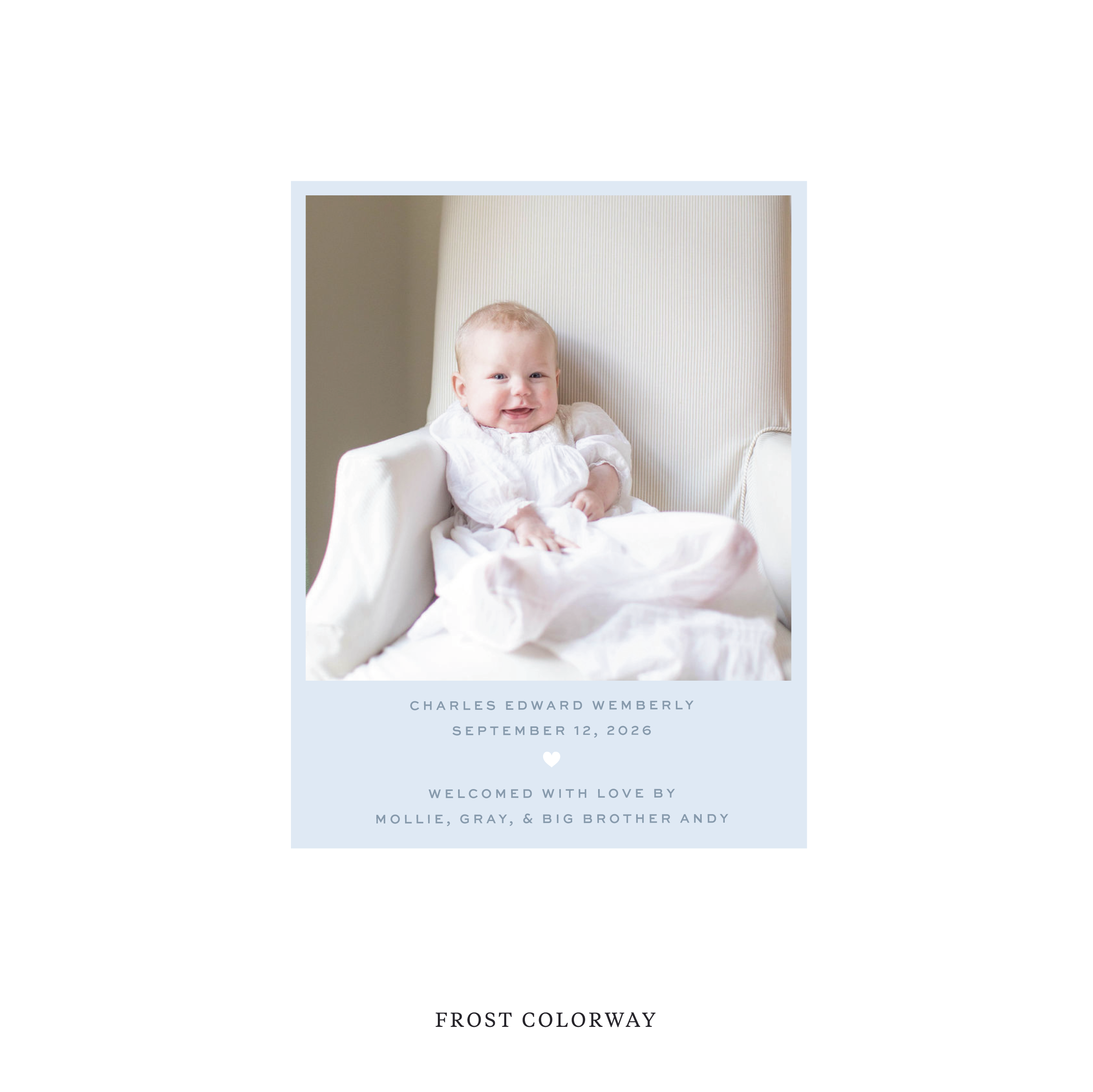 Balfour Classic Flat Print Holiday Card, Small