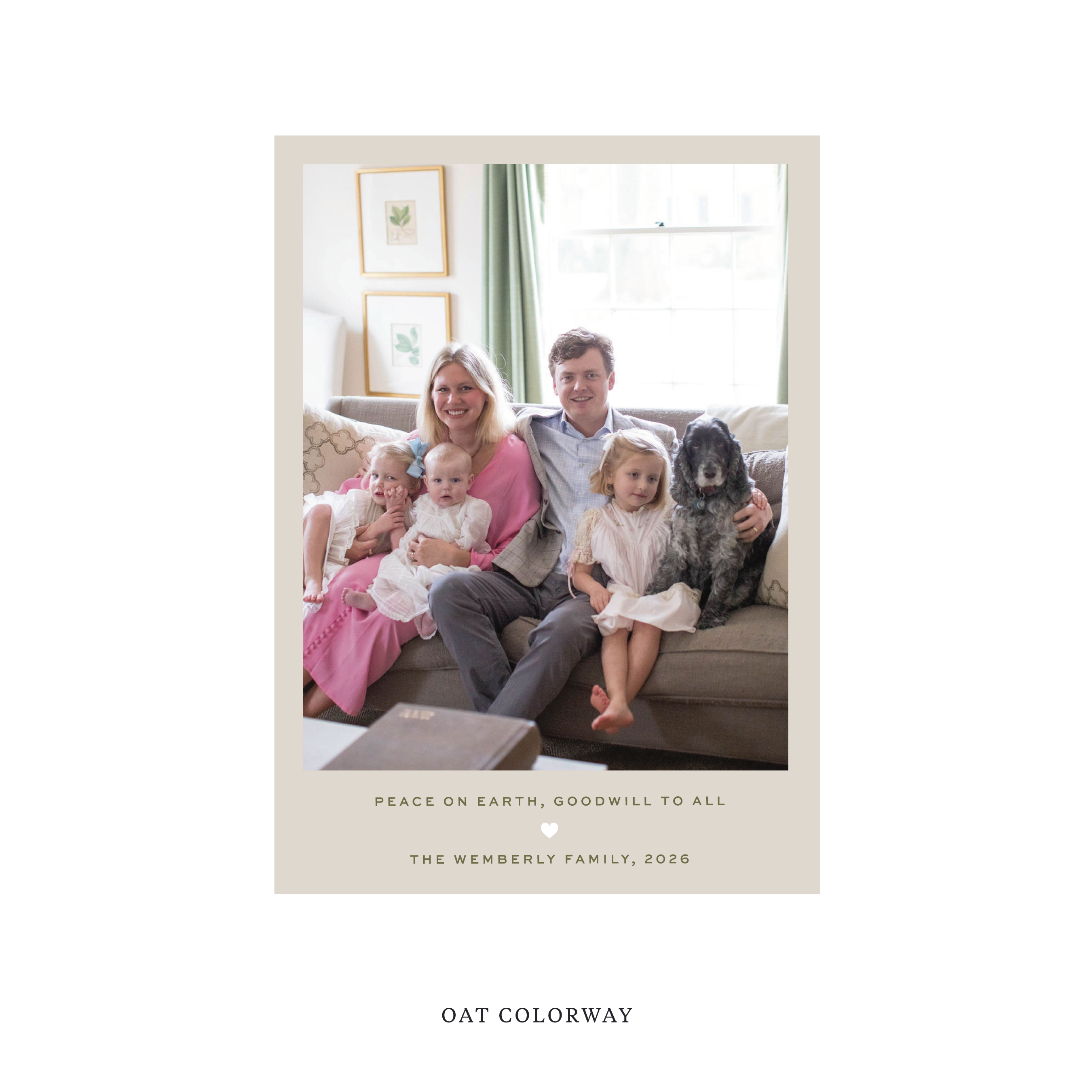 Balfour Classic Flat Print Holiday Card, Medium