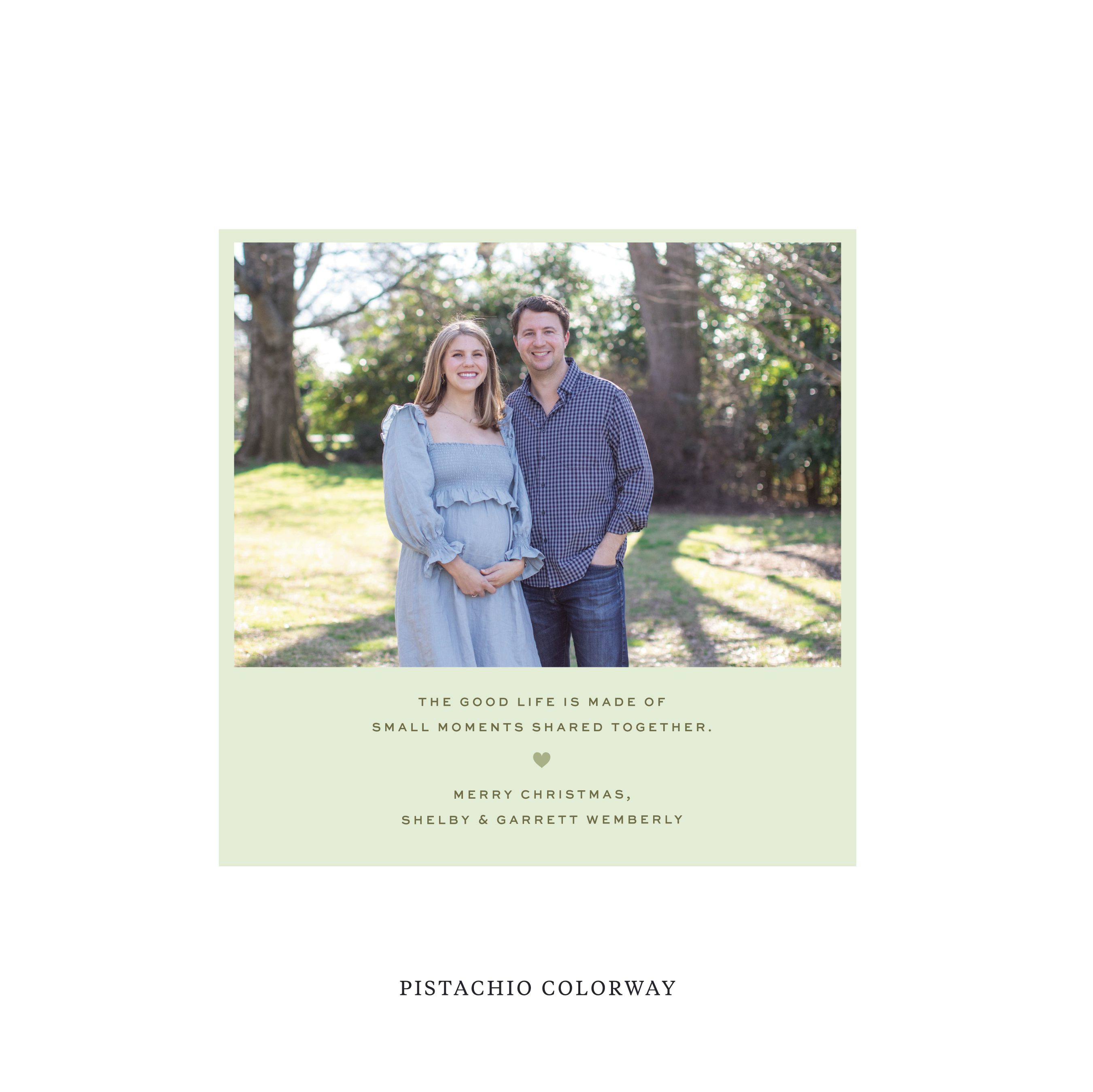 Balfour Classic Flat Print Holiday Card, Square