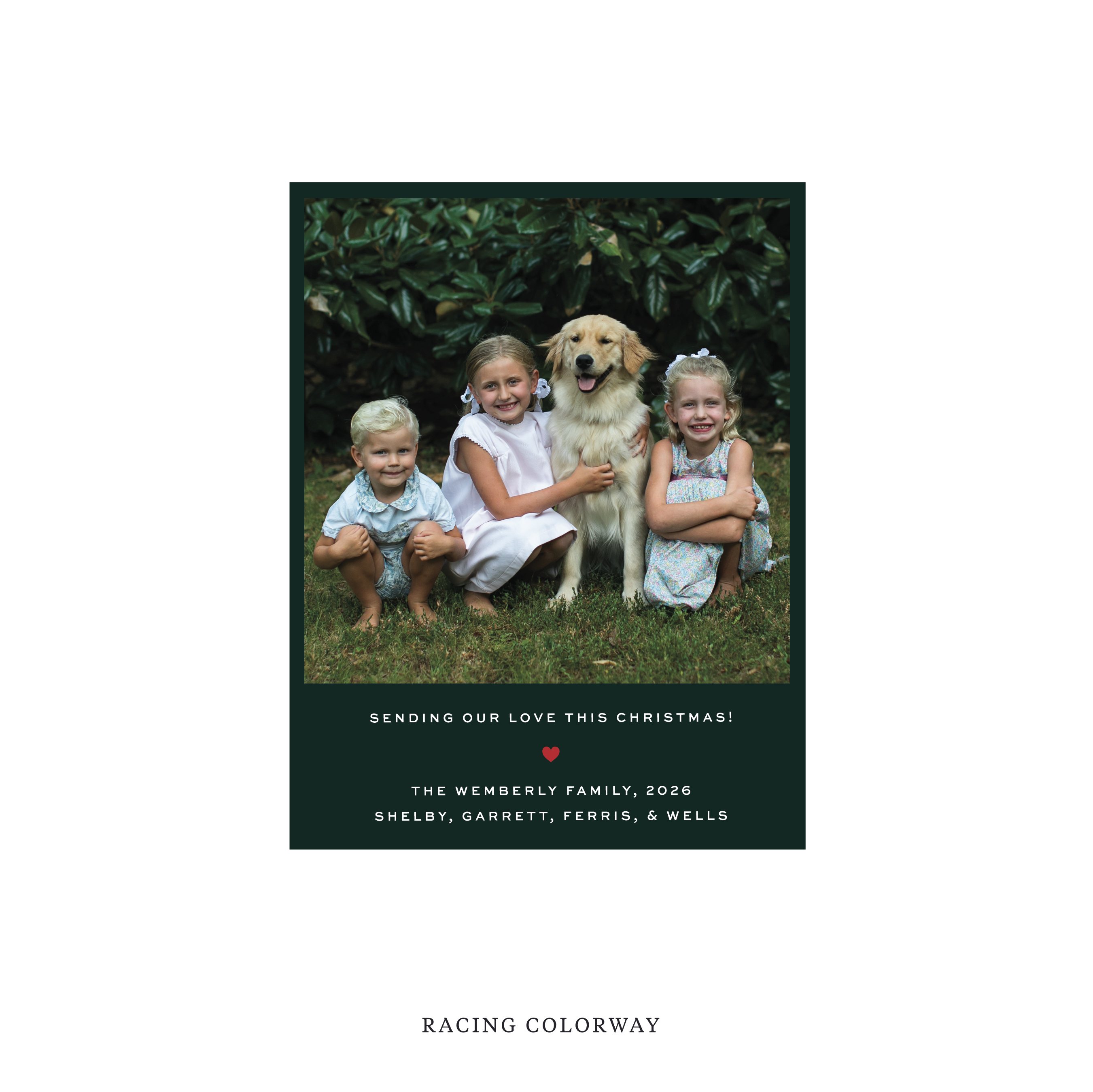 Balfour Classic Flat Print Holiday Card, Small