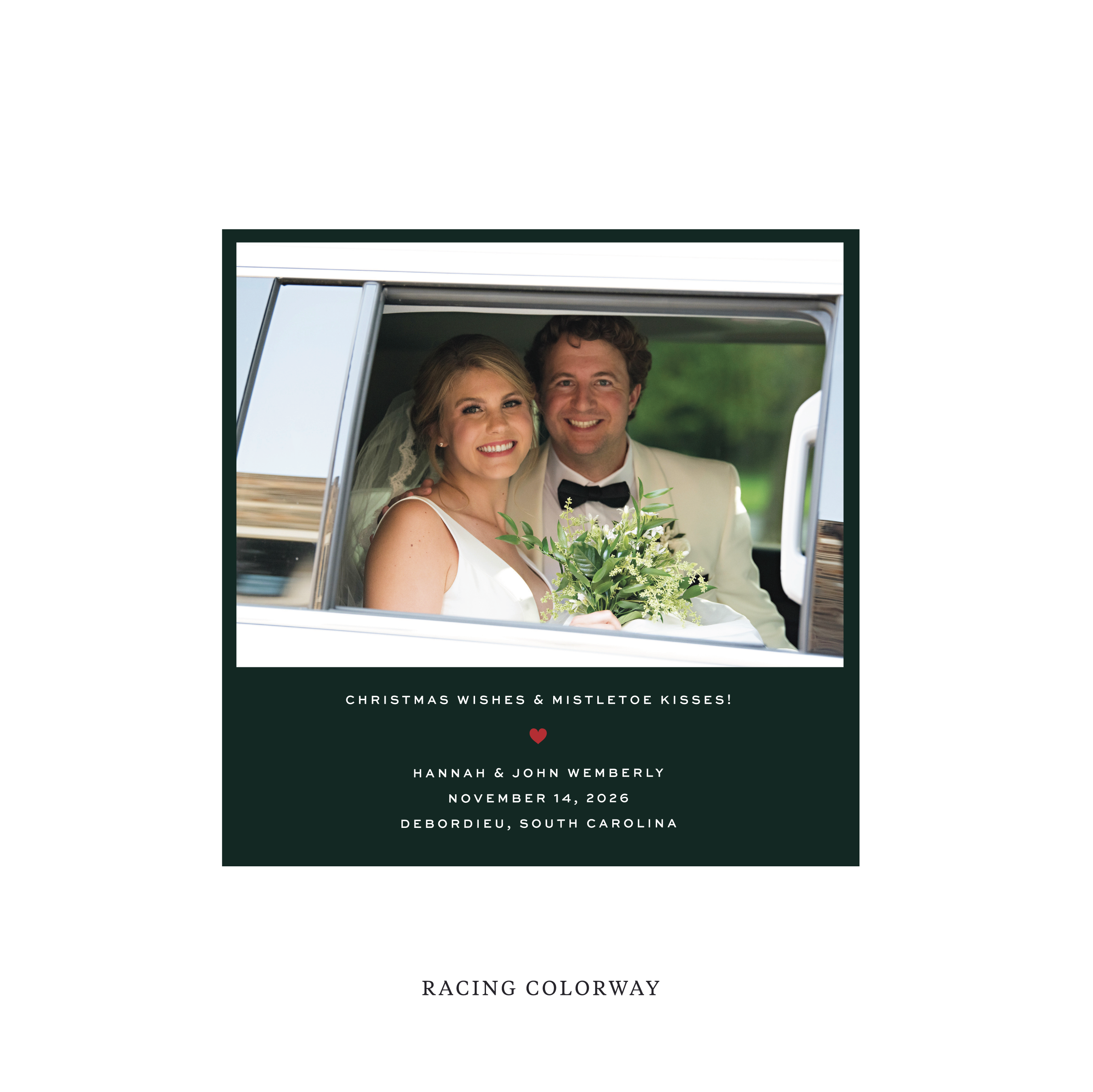 Balfour Classic Flat Print Holiday Card, Square