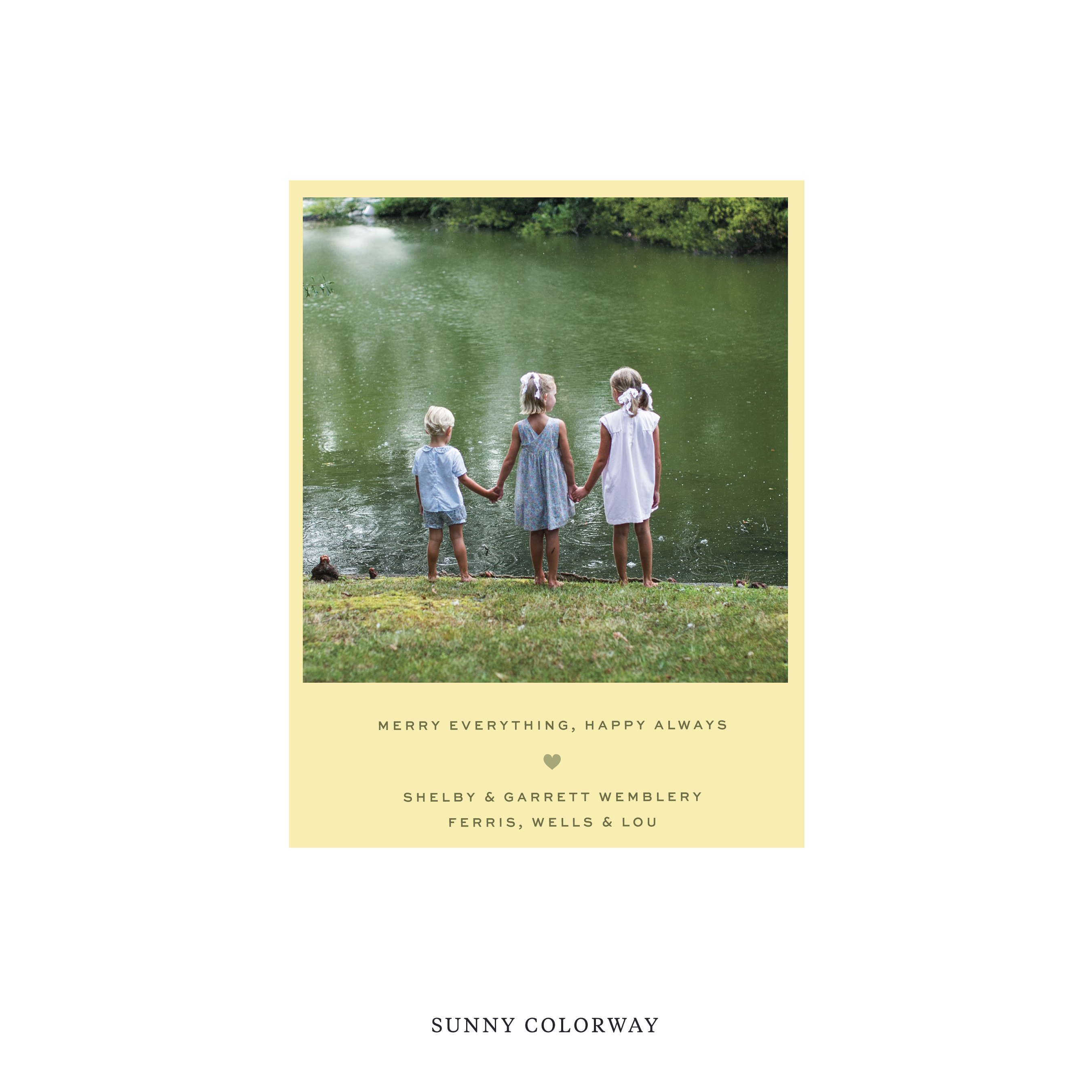 Balfour Classic Flat Print Holiday Card, Small
