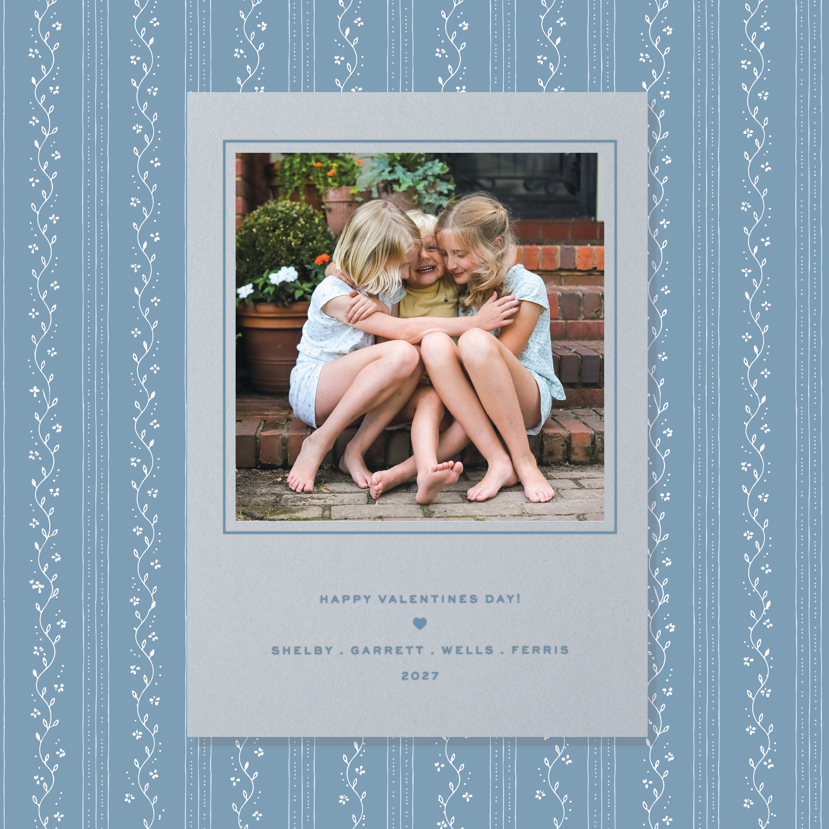 Balfour II Letterpress Holiday Card, Large (Colored Paper)