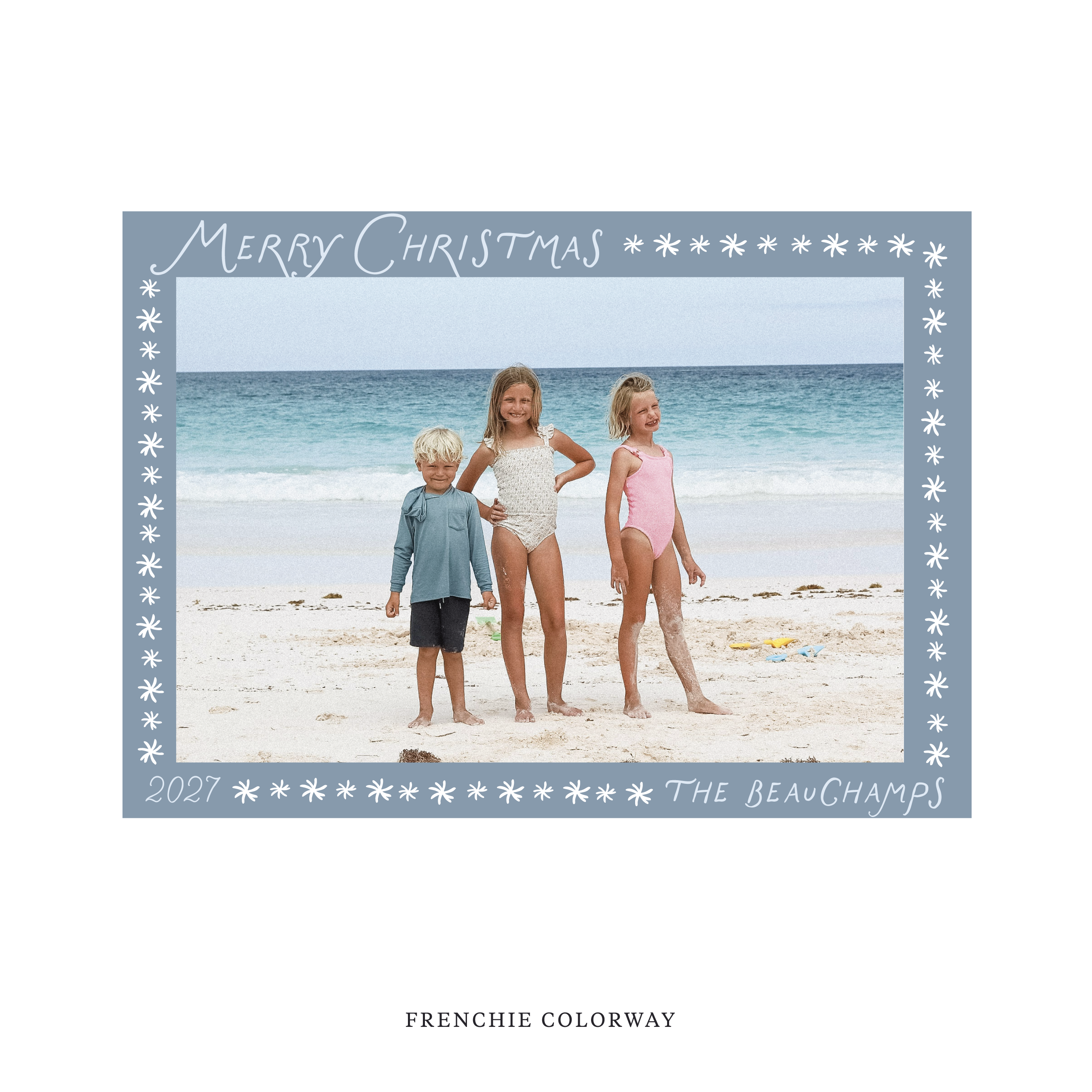Beauchamp Classic Flat Print Holiday Card, Large