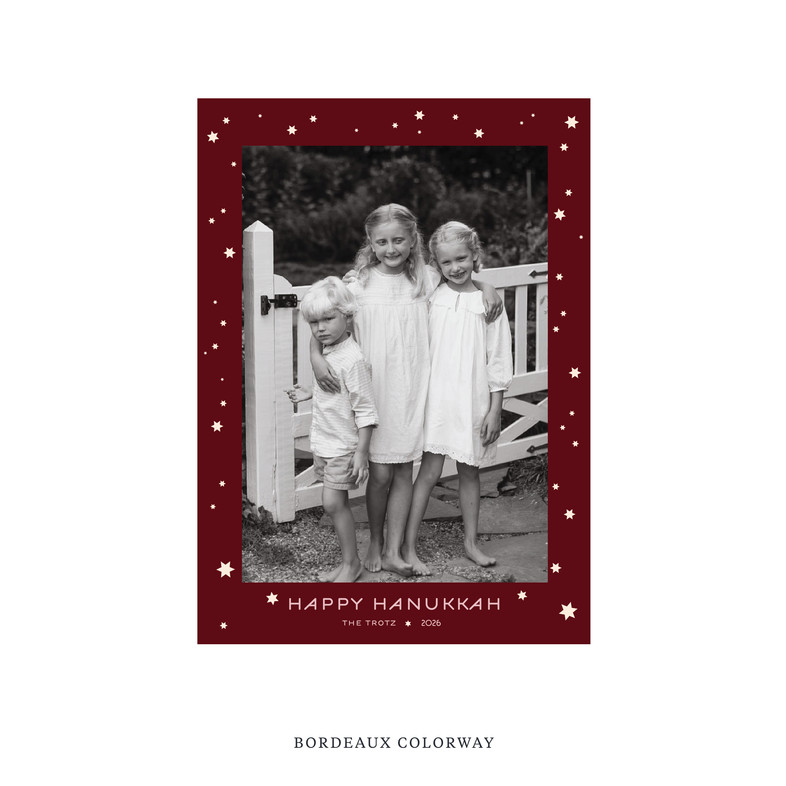 Beckman Classic Printed Holiday Card, Medium