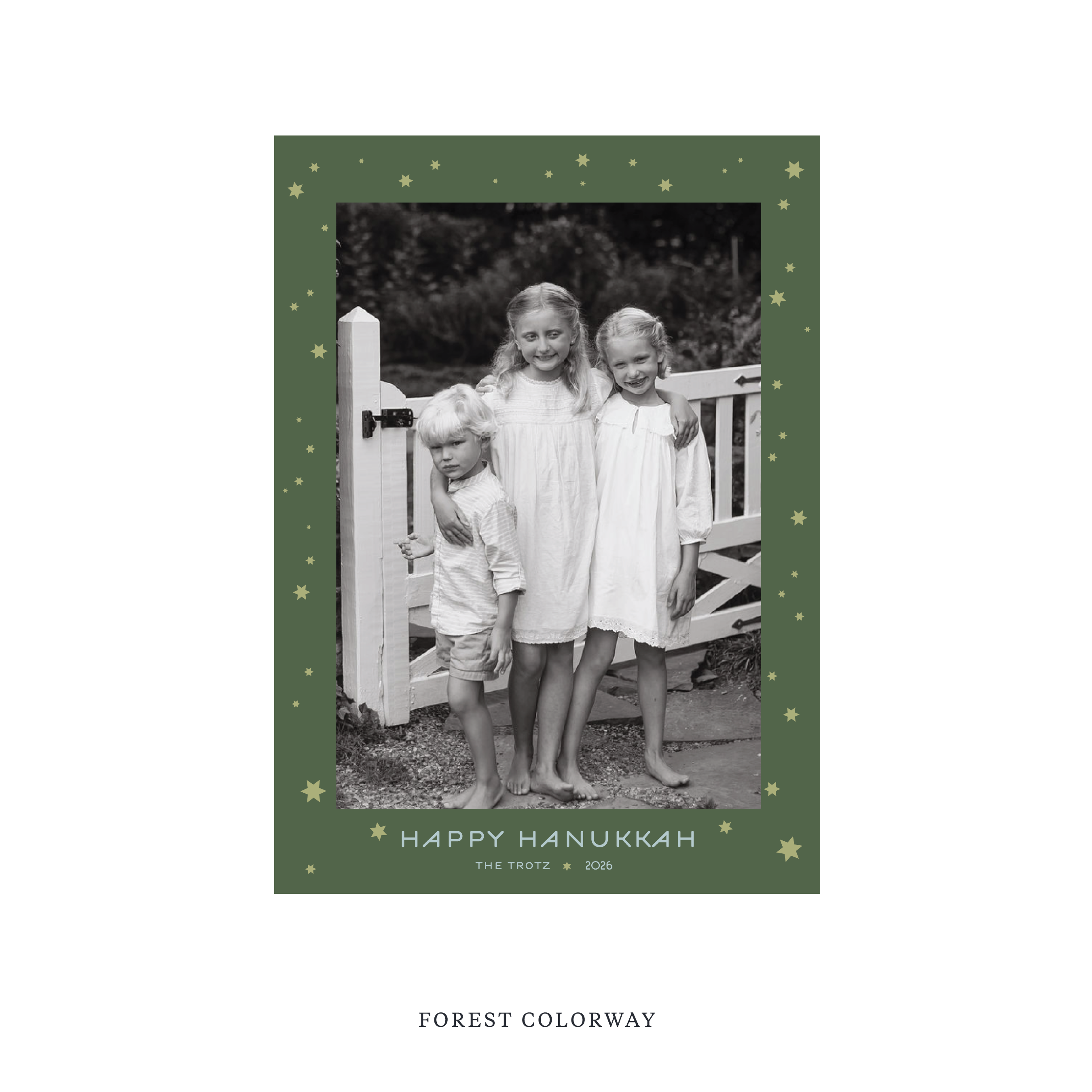 Beckman Classic Printed Holiday Card, Medium