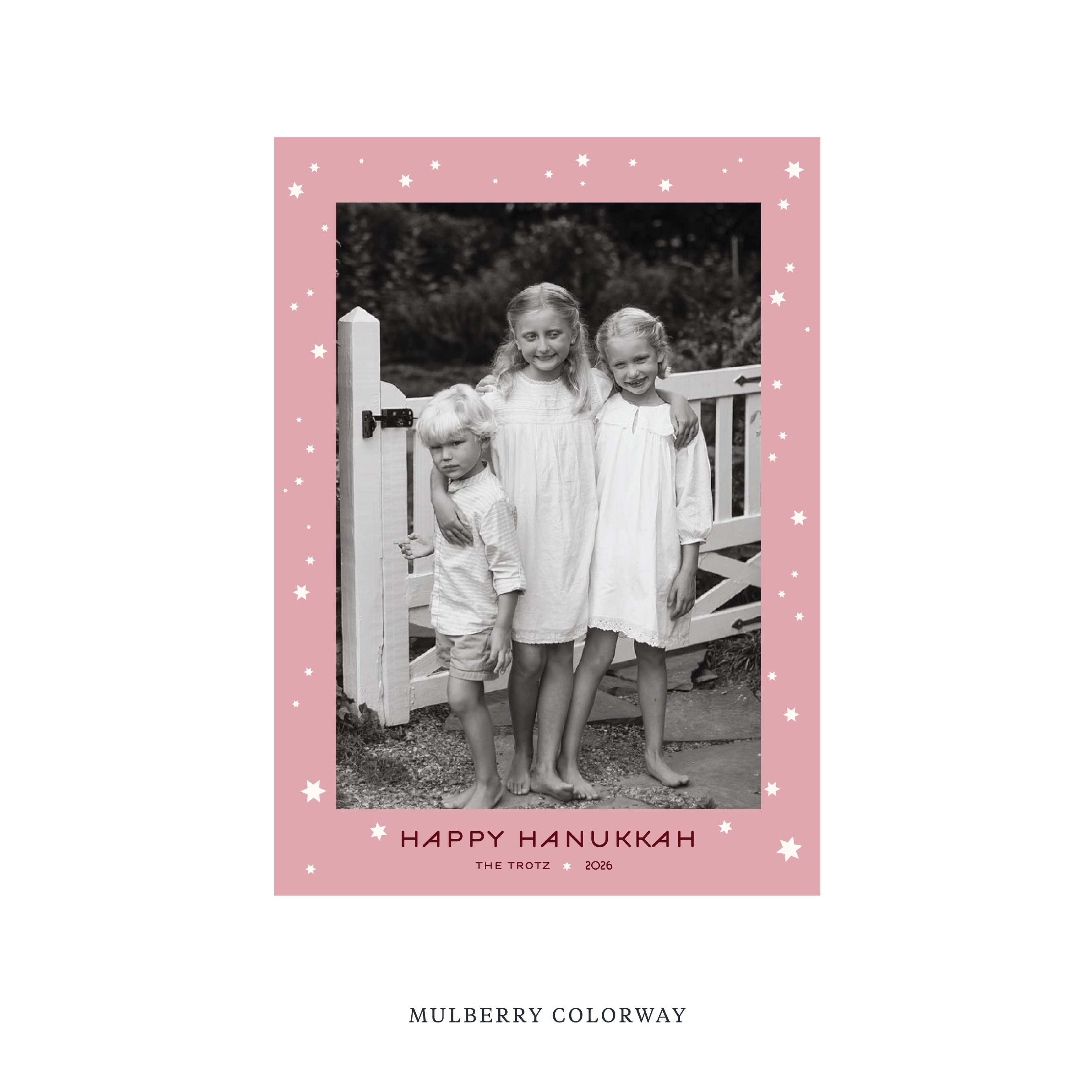 Beckman Classic Printed Holiday Card, Medium