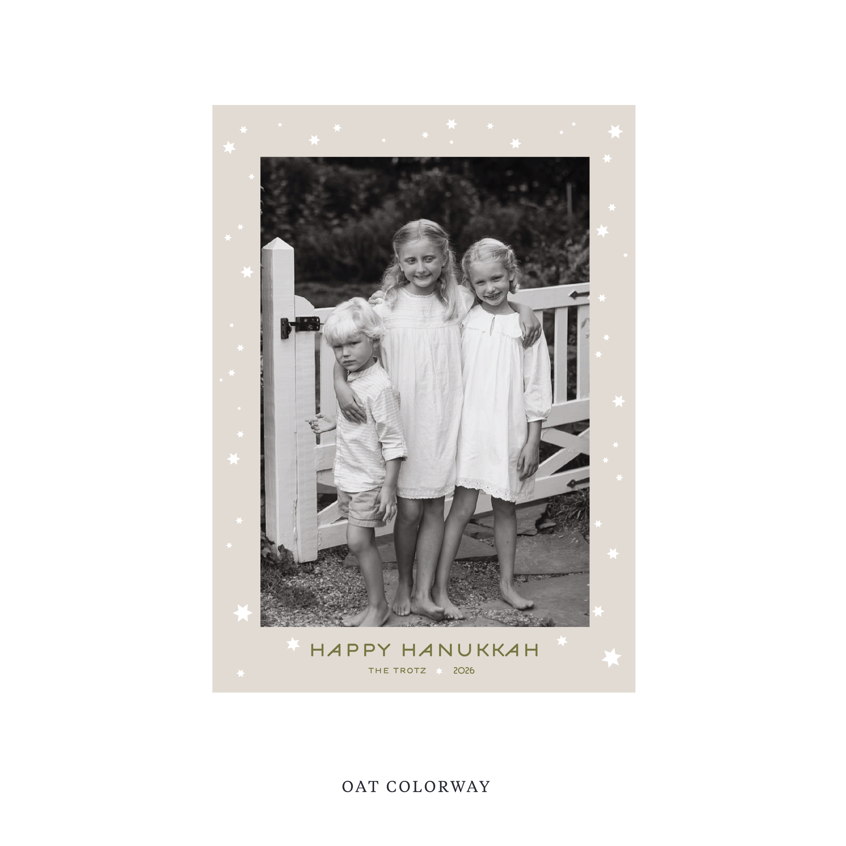 Beckman Classic Printed Holiday Card, Medium