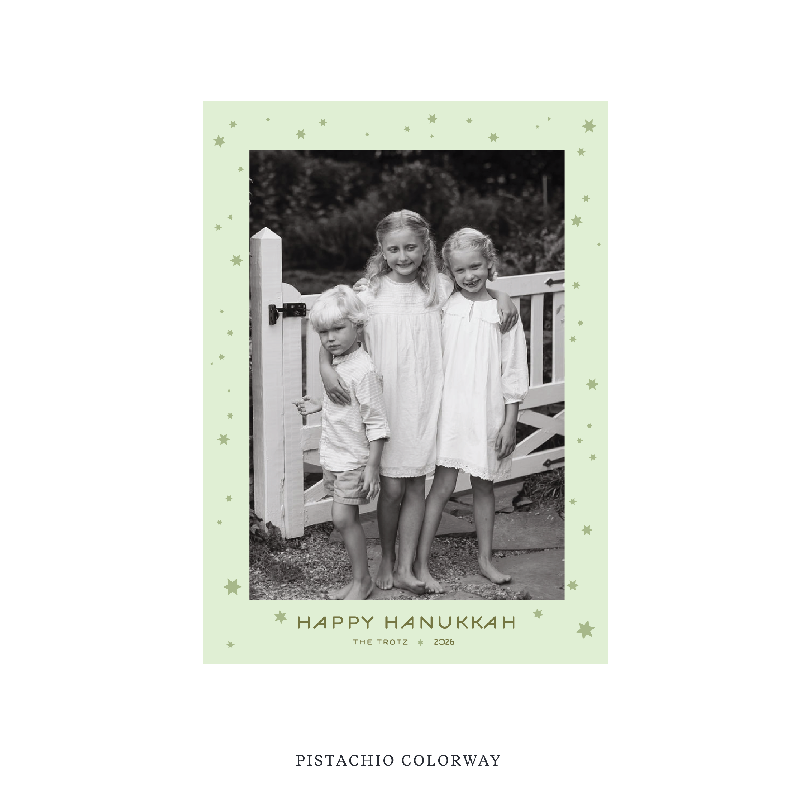 Beckman Classic Printed Holiday Card, Medium