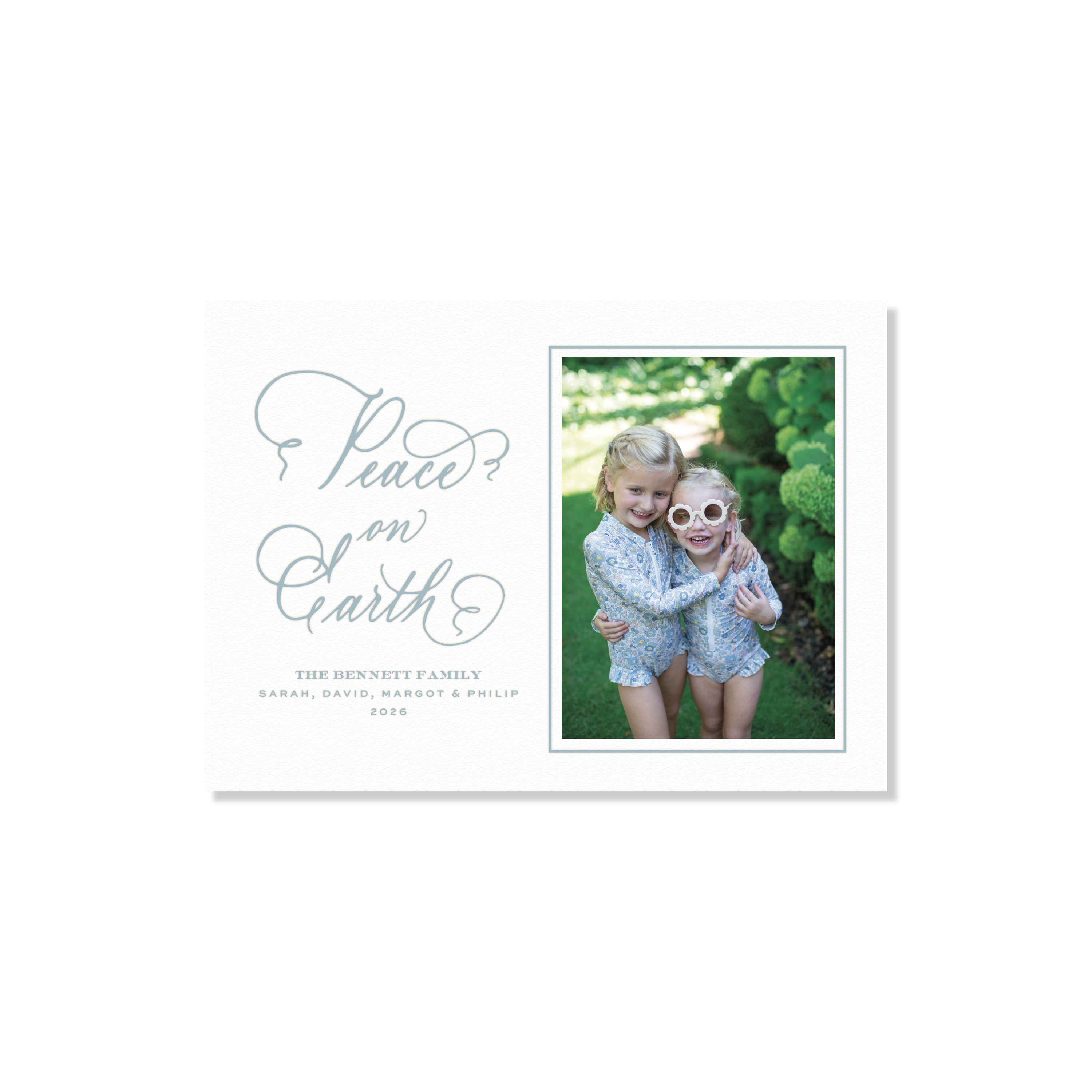 Bennett Letterpress Holiday Card, Medium