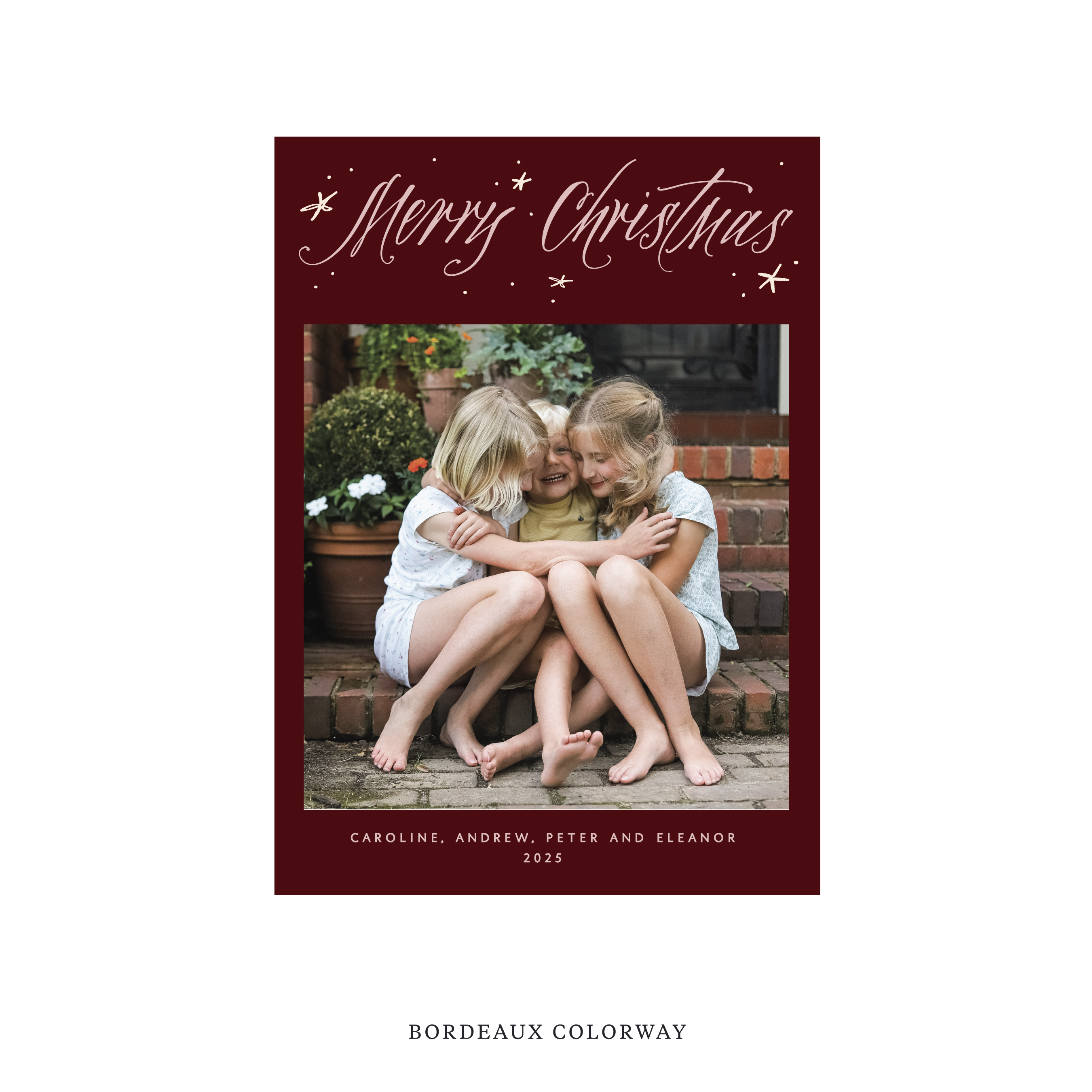 Berkeley Classic Flat Print Holiday Card, Medium II