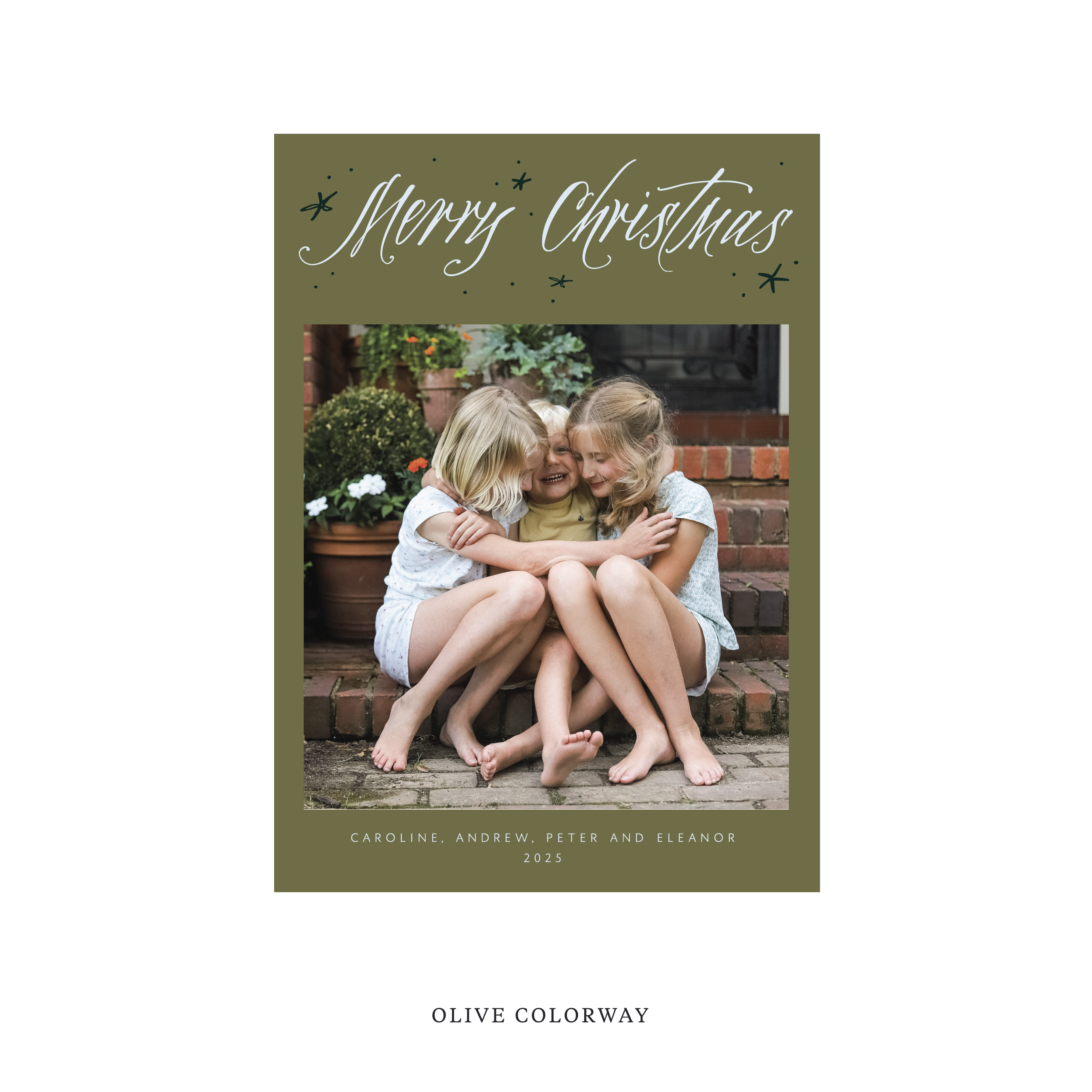 Berkeley Classic Flat Print Holiday Card, Medium II
