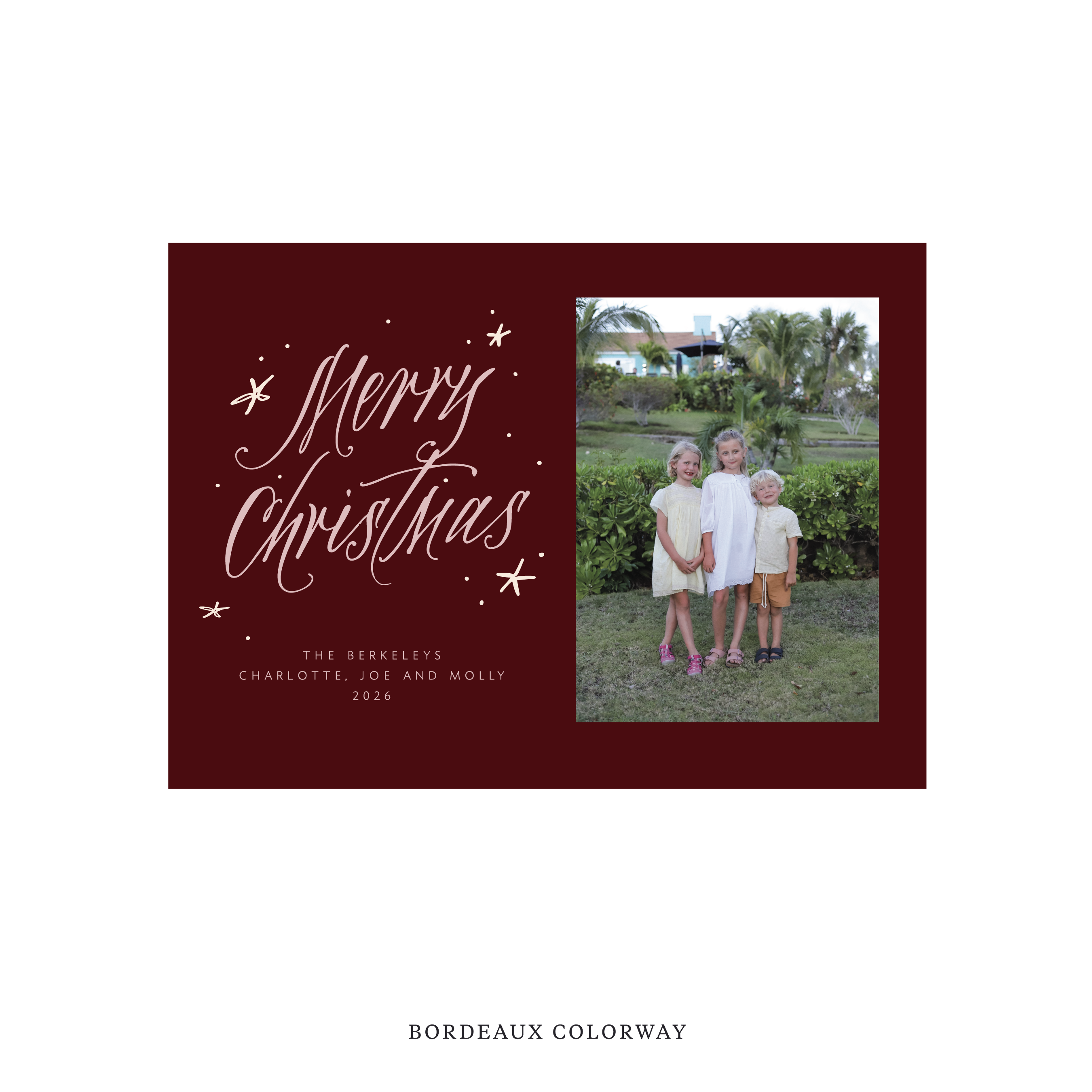 Berkeley Classic Flat Print Holiday Card, Medium