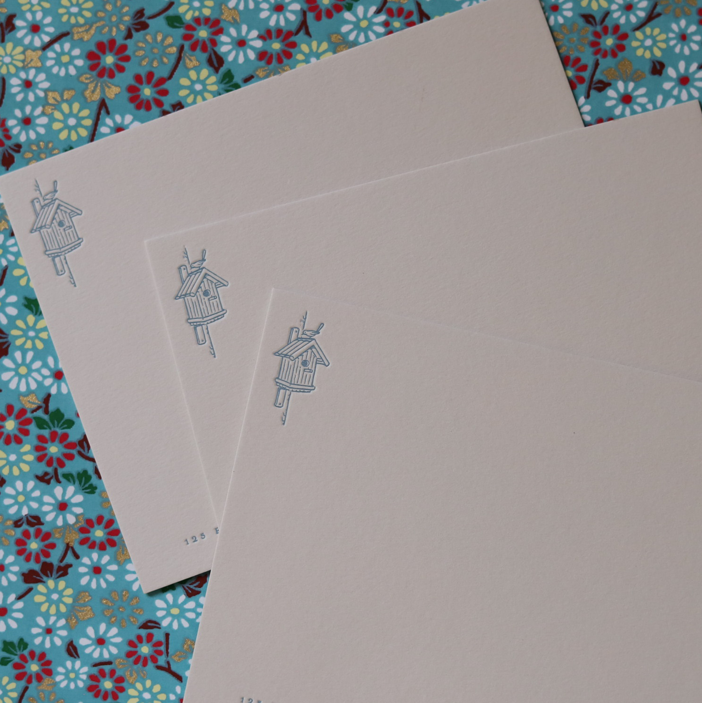Birdhouse Letterpress Stationery