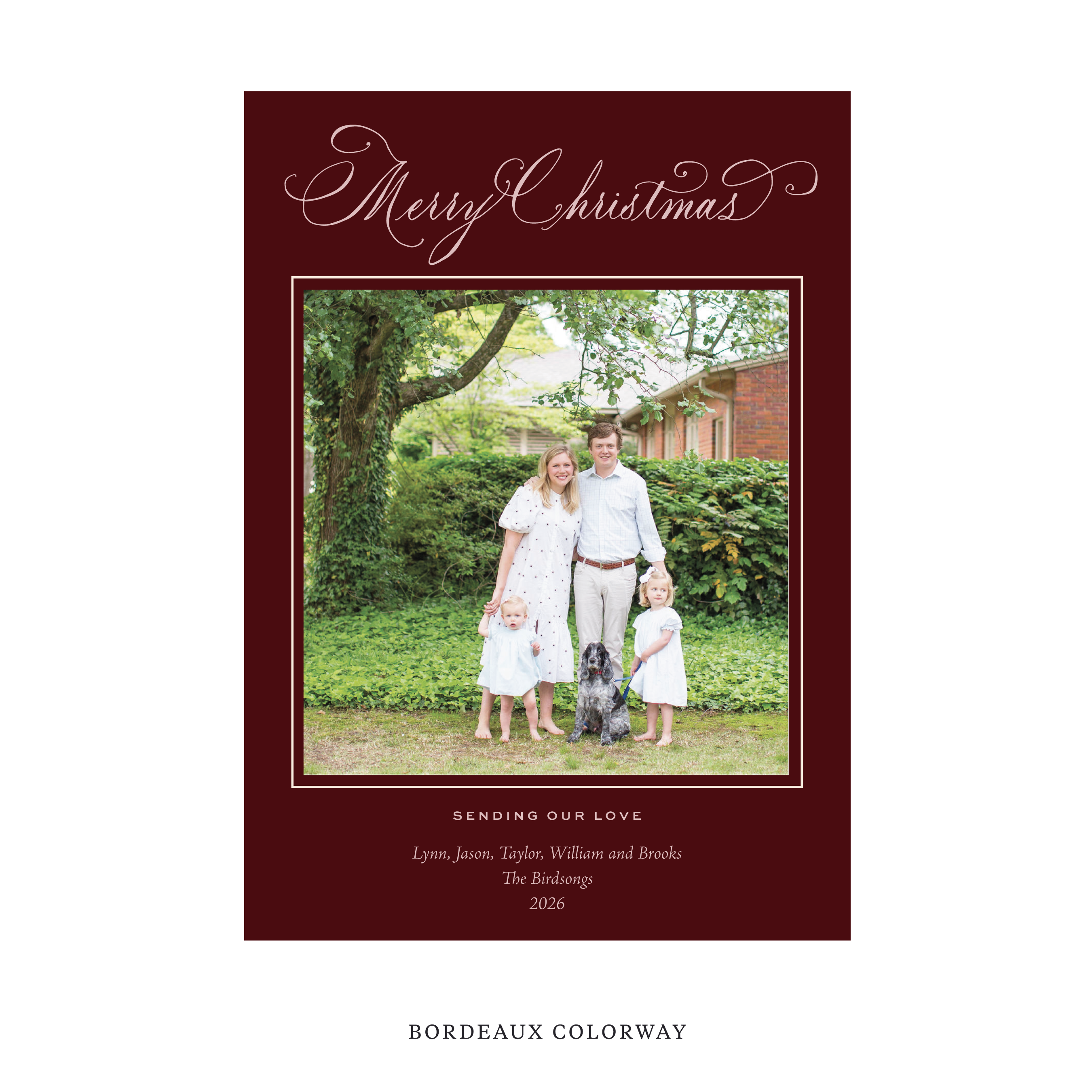Middleton Classic Flat Print Holiday Card, Large