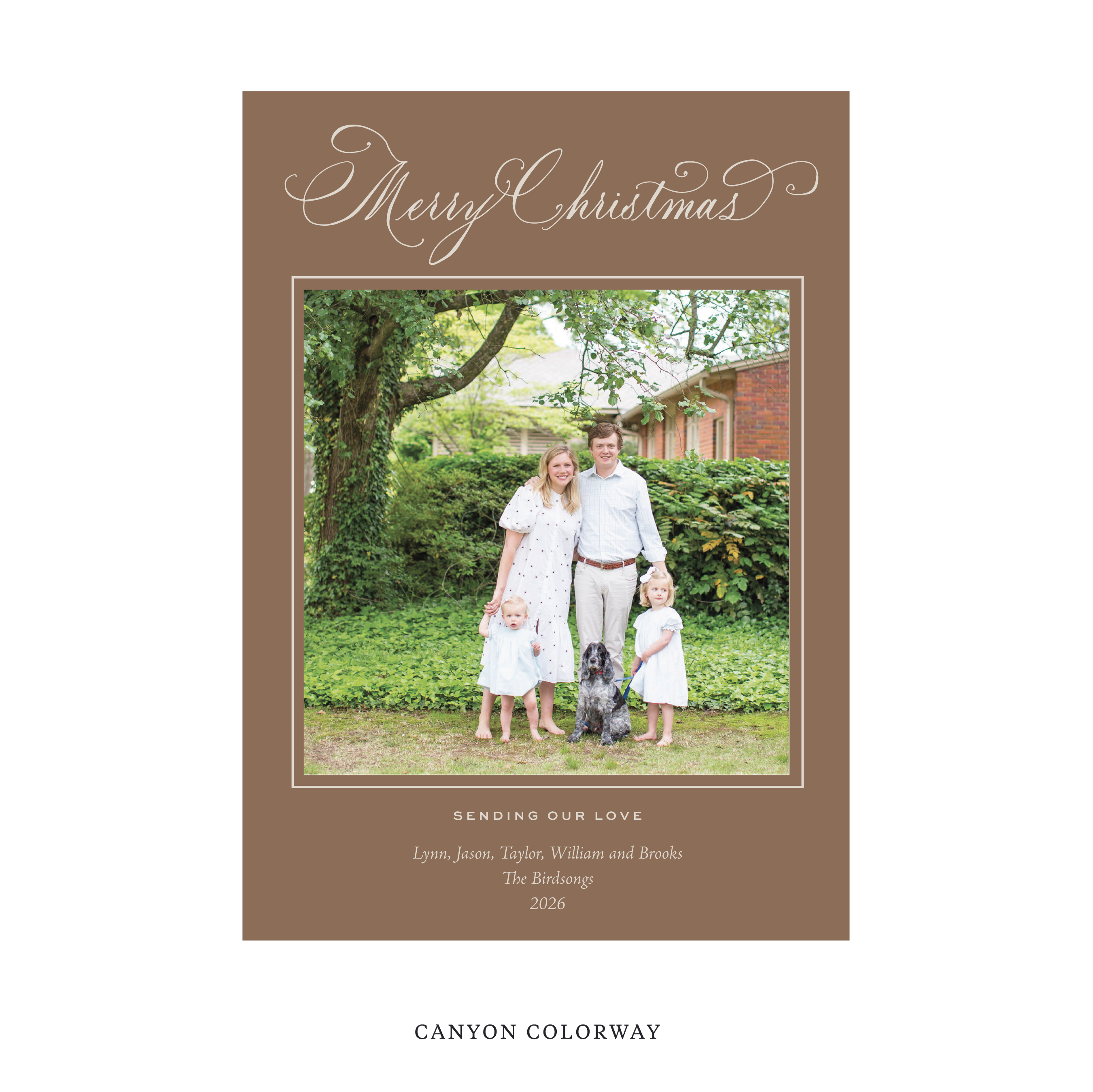 Middleton Classic Flat Print Holiday Card, Large