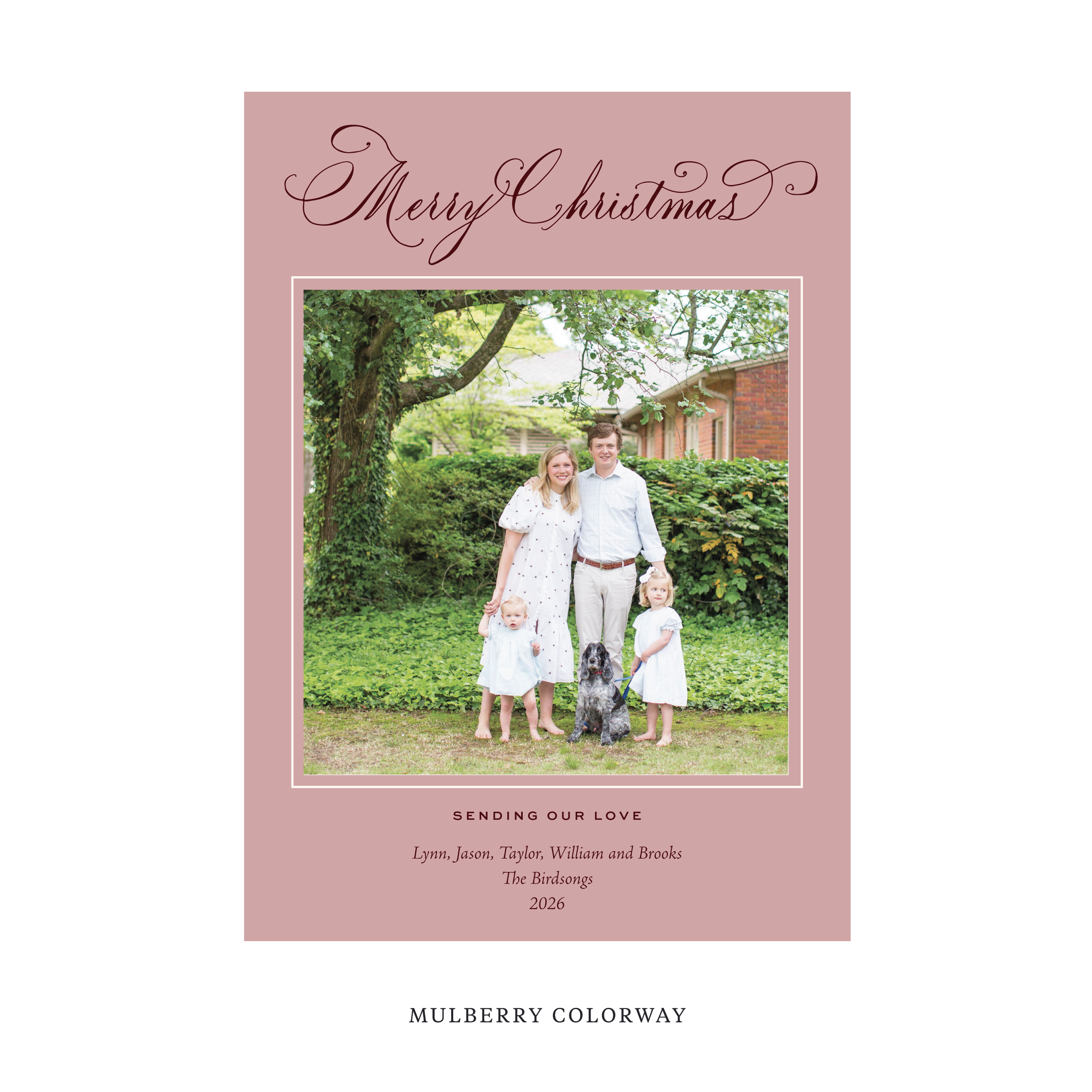 Middleton Classic Flat Print Holiday Card, Large