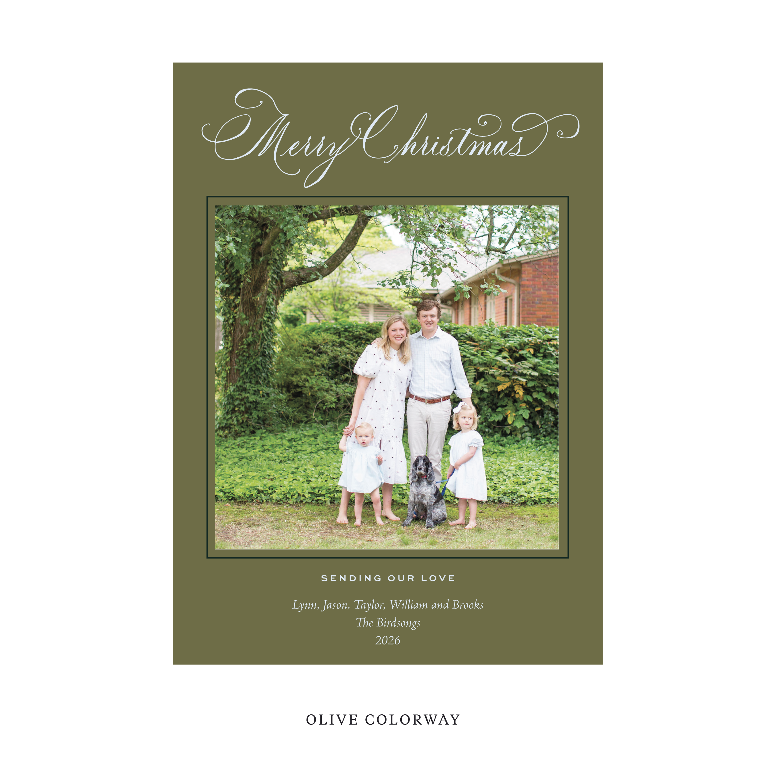 Middleton Classic Flat Print Holiday Card, Large