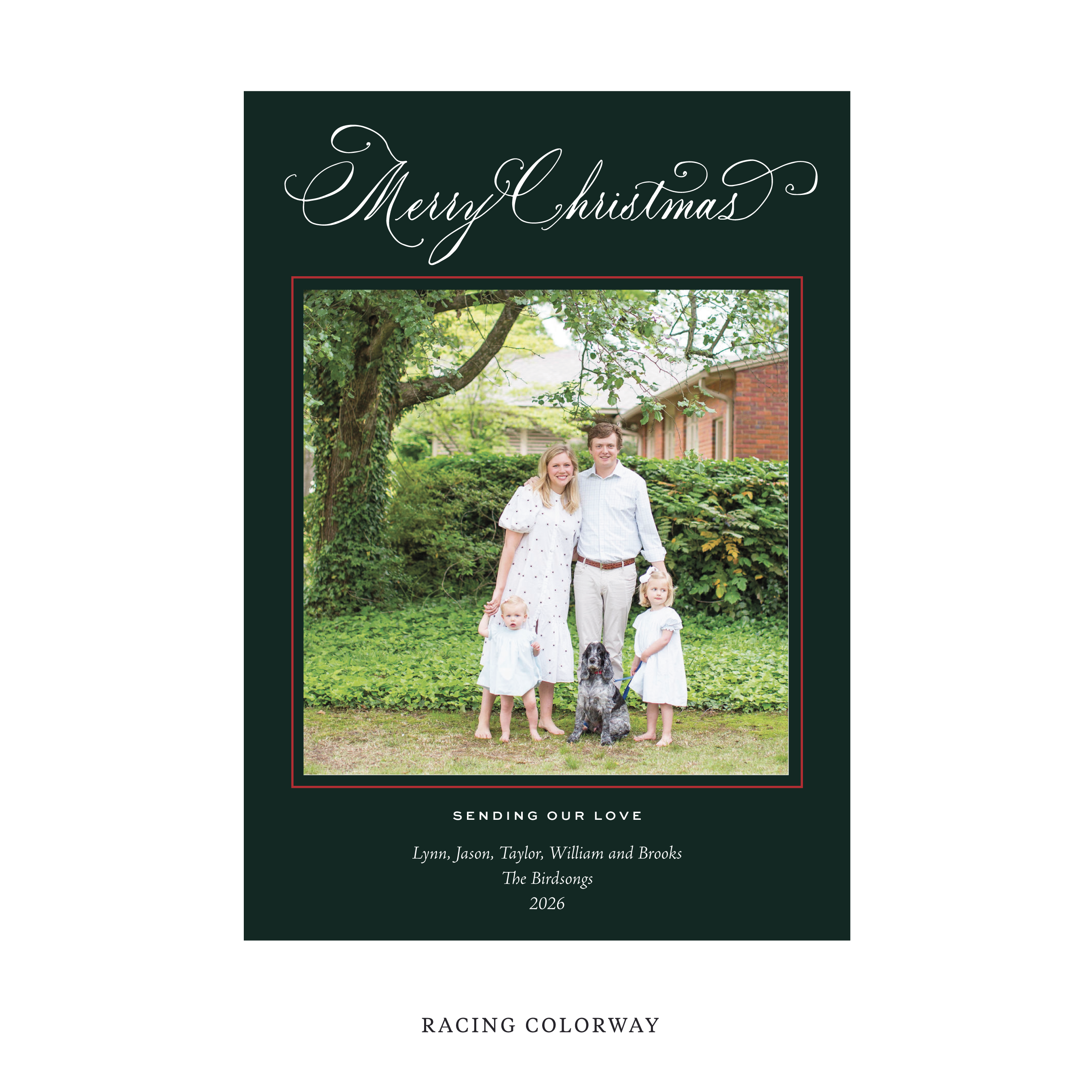 Middleton Classic Flat Print Holiday Card, Large