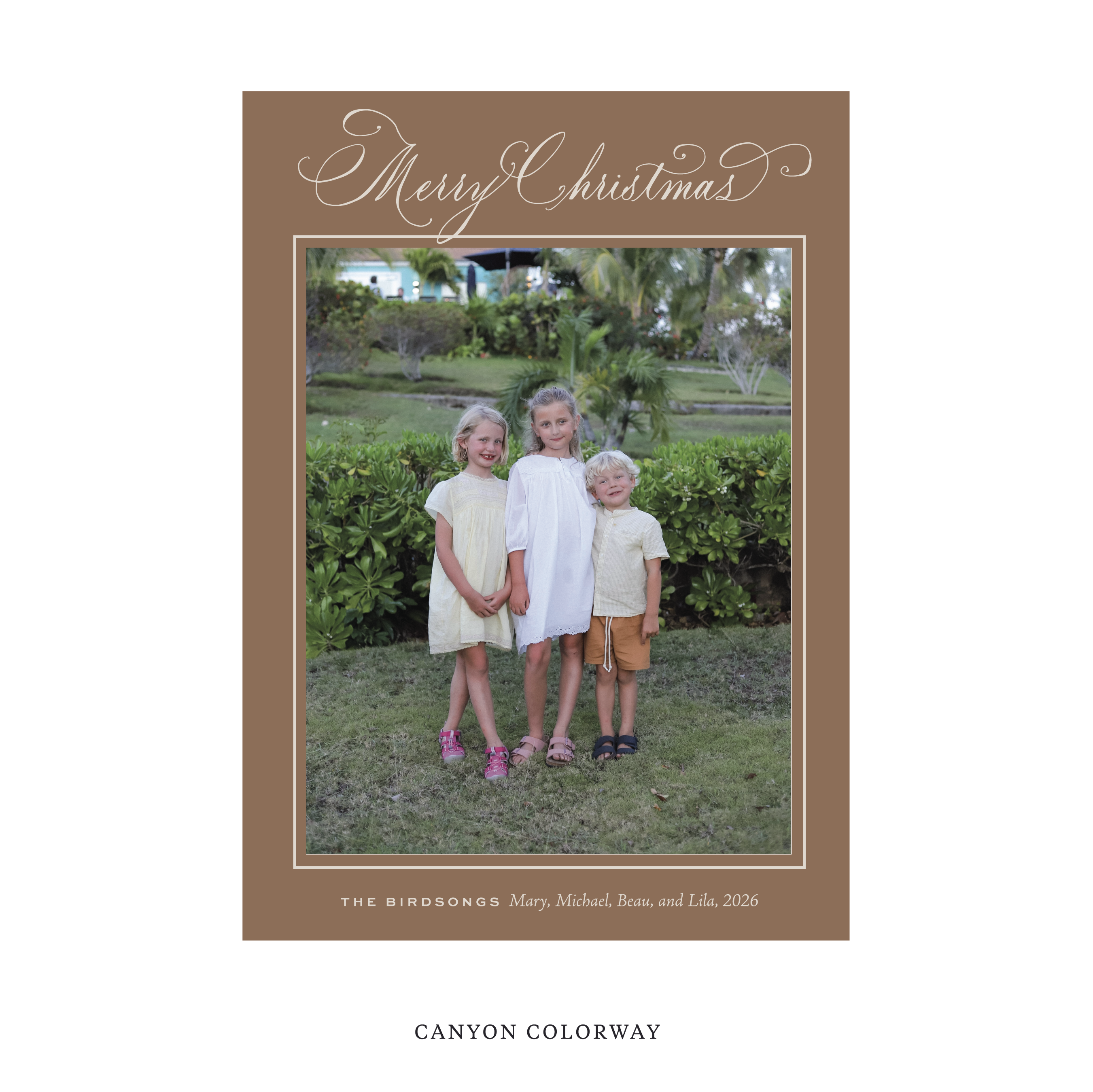 Middleton Classic Flat Print Holiday Card, Large II