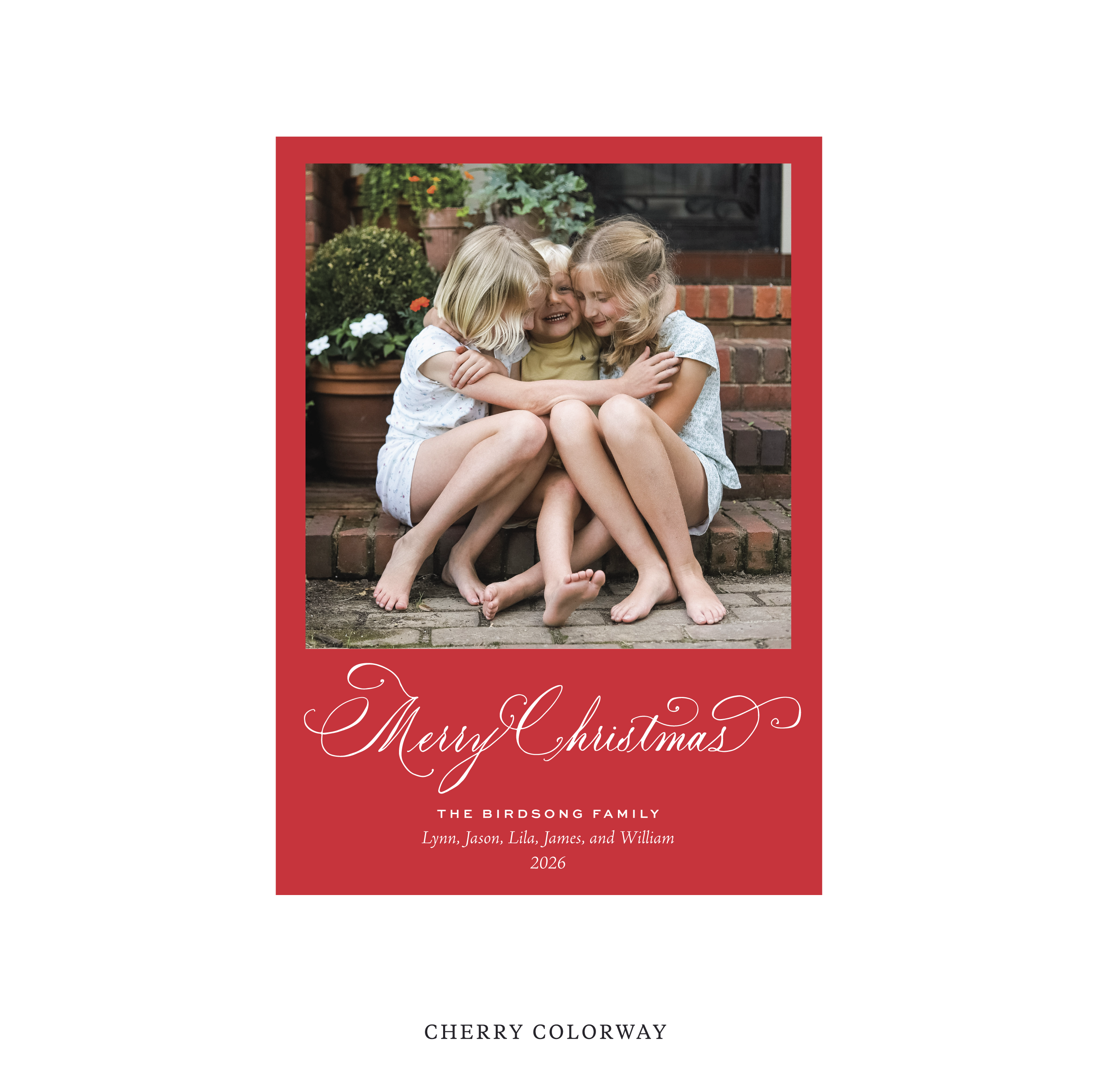 Middleton Classic Flat Print Holiday Card, Medium II