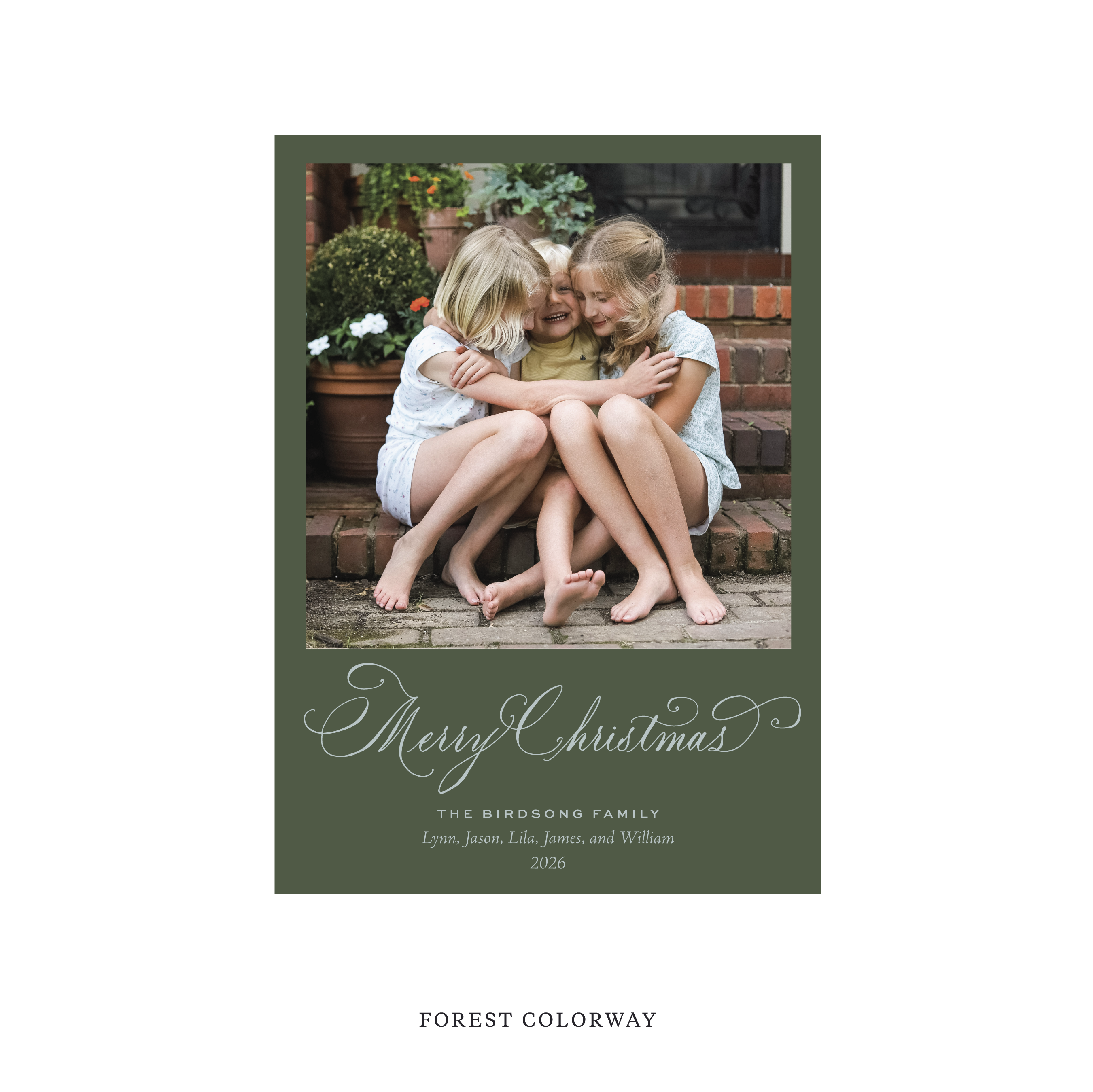 Middleton Classic Flat Print Holiday Card, Medium II