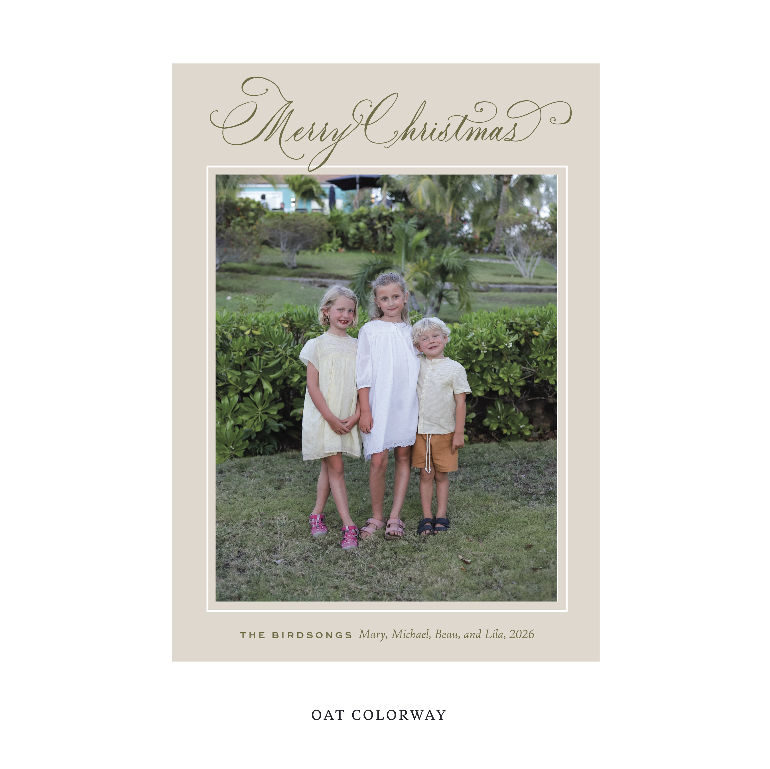 Middleton Classic Flat Print Holiday Card, Large II