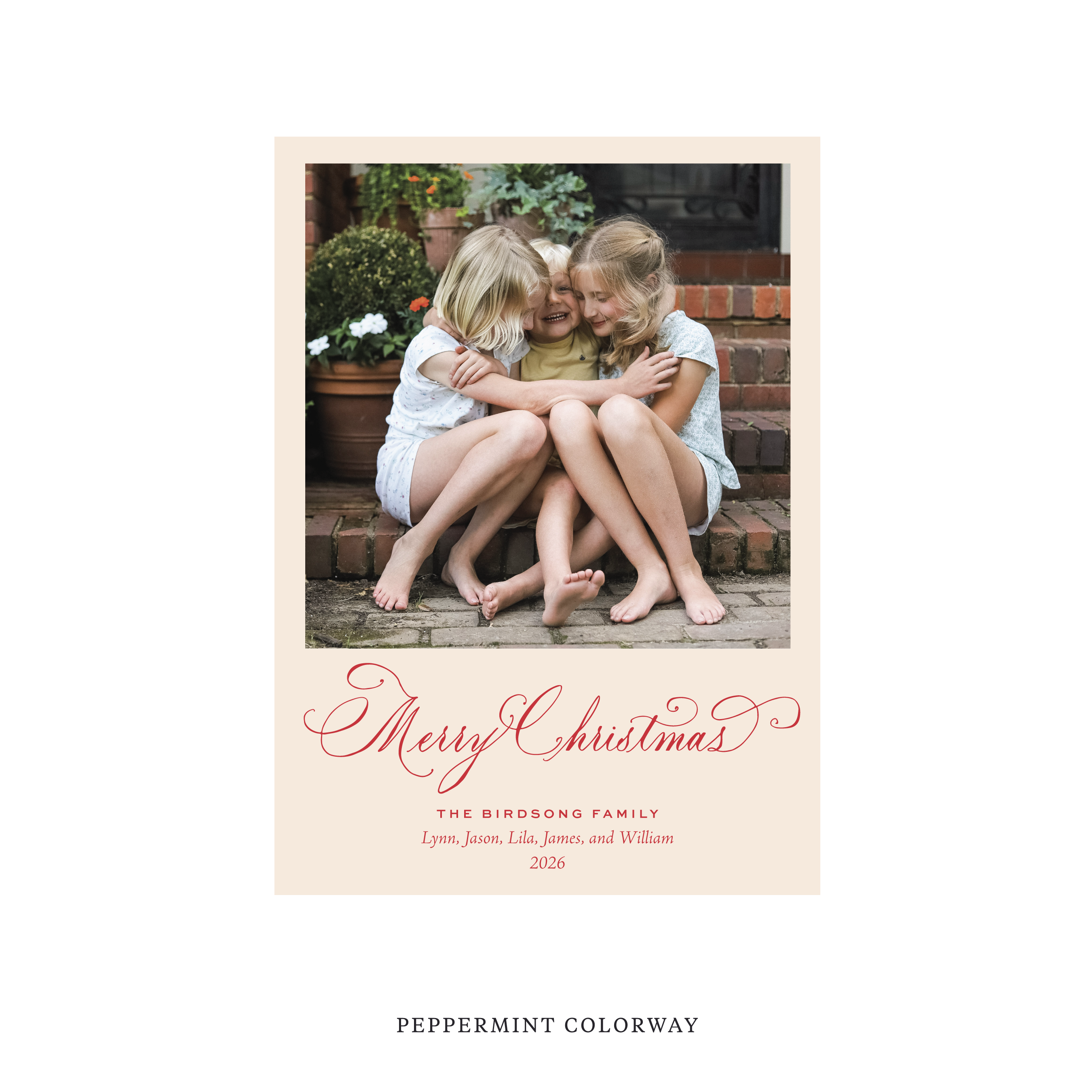 Middleton Classic Flat Print Holiday Card, Medium II