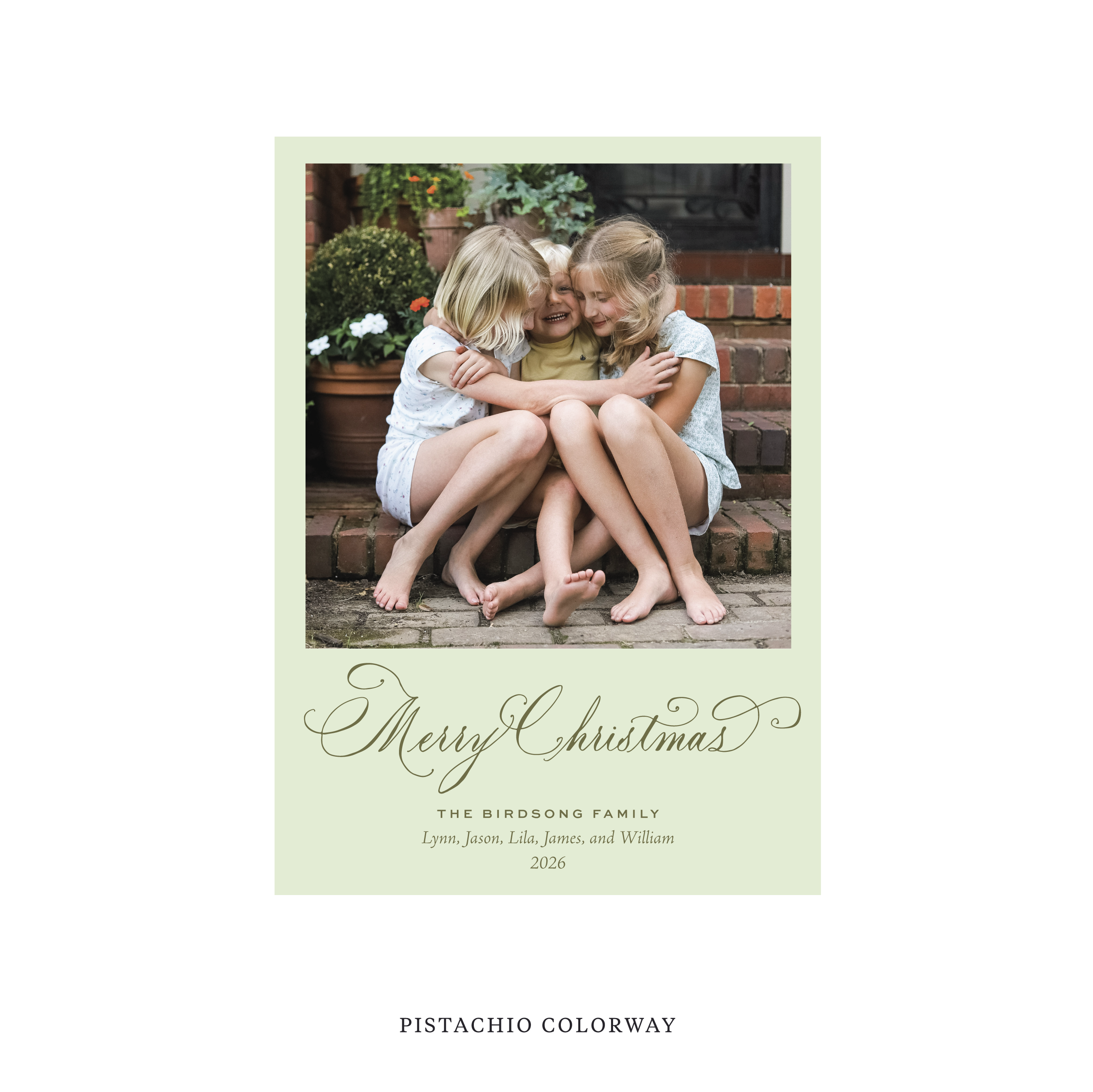 Middleton Classic Flat Print Holiday Card, Medium II