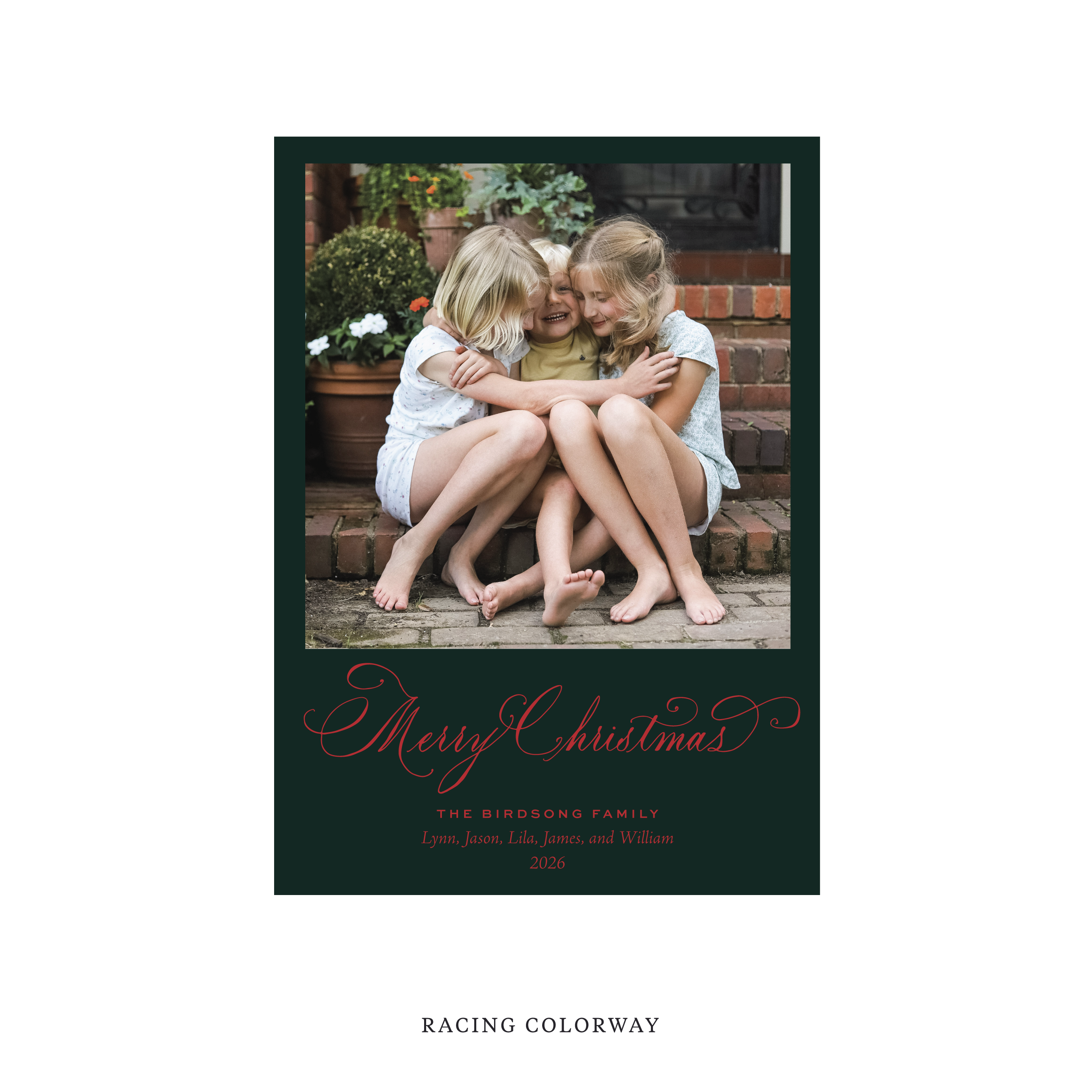 Middleton Classic Flat Print Holiday Card, Medium II