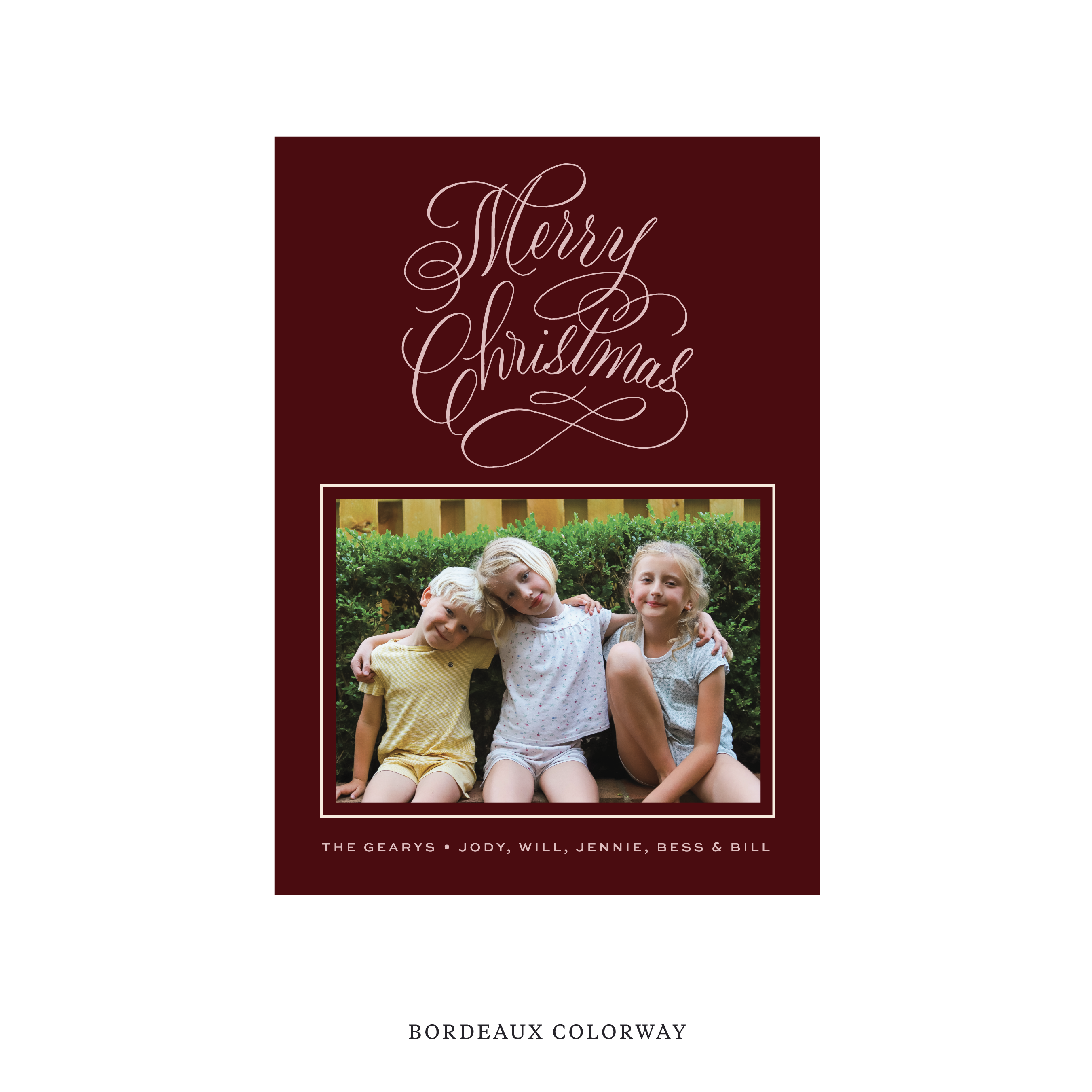 Blakely Classic Flat Print Holiday Card, Medium