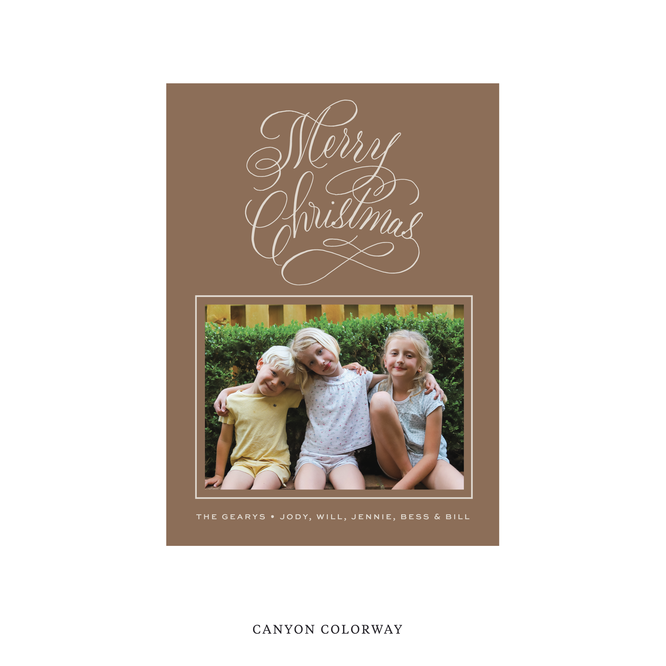 Blakely Classic Flat Print Holiday Card, Medium