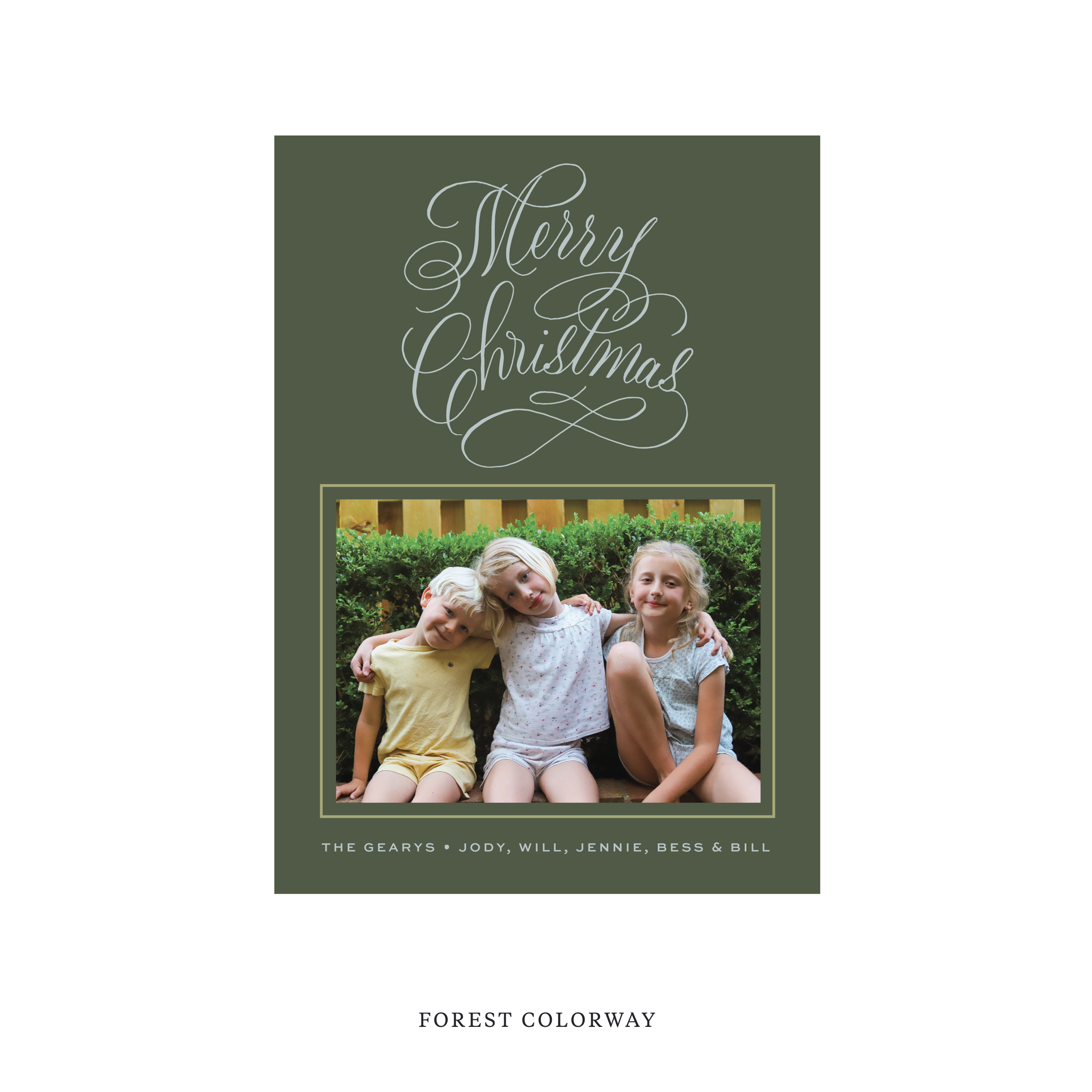 Blakely Classic Flat Print Holiday Card, Medium
