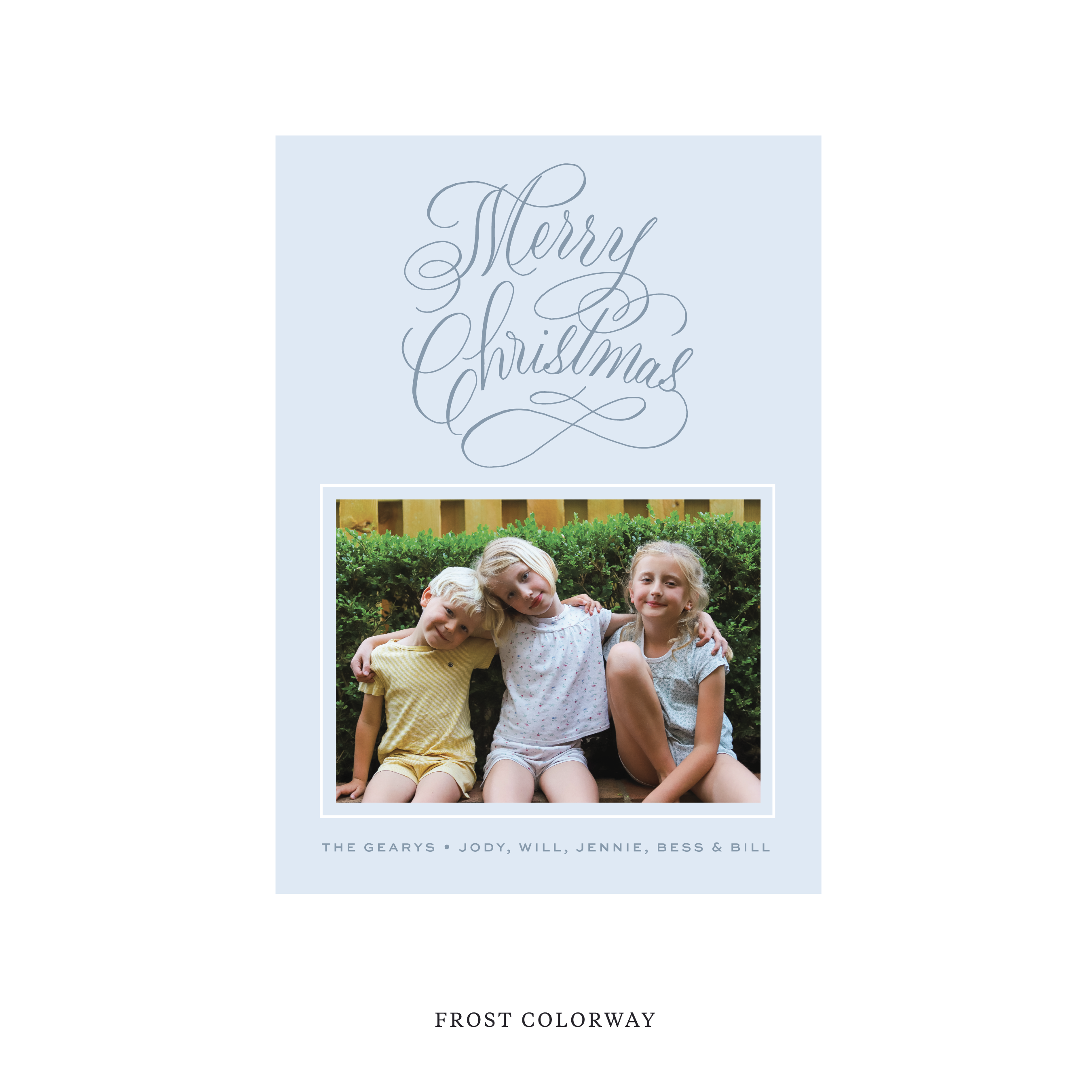 Blakely Classic Flat Print Holiday Card, Medium