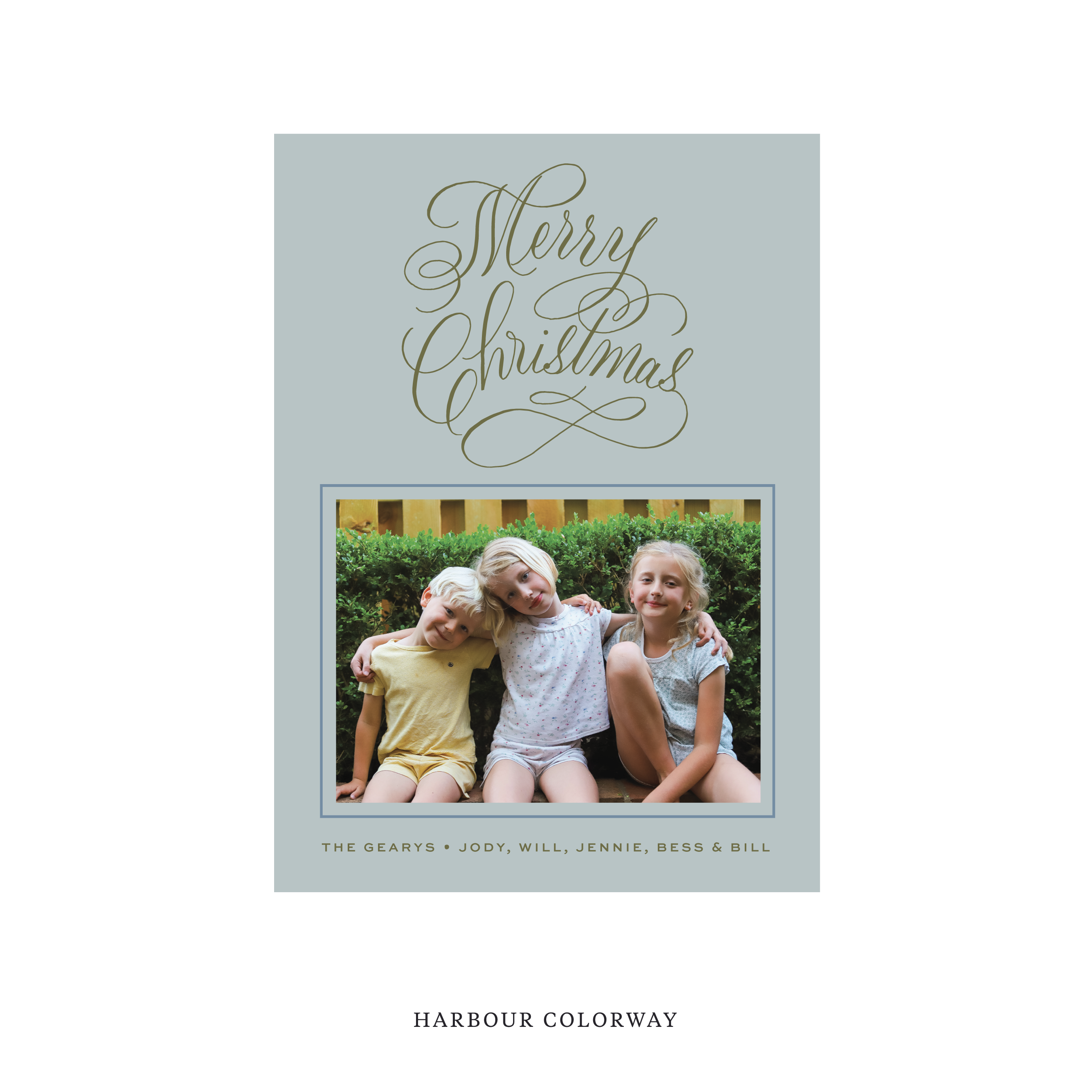 Blakely Classic Flat Print Holiday Card, Medium