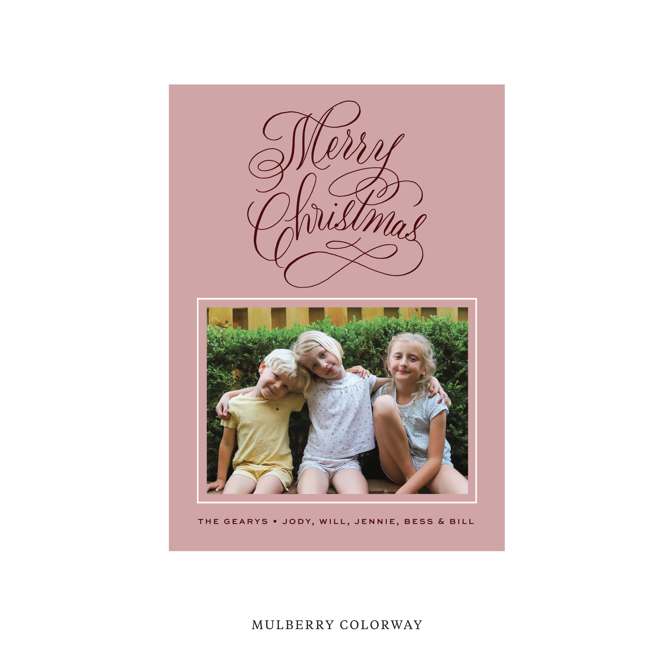 Blakely Classic Flat Print Holiday Card, Medium