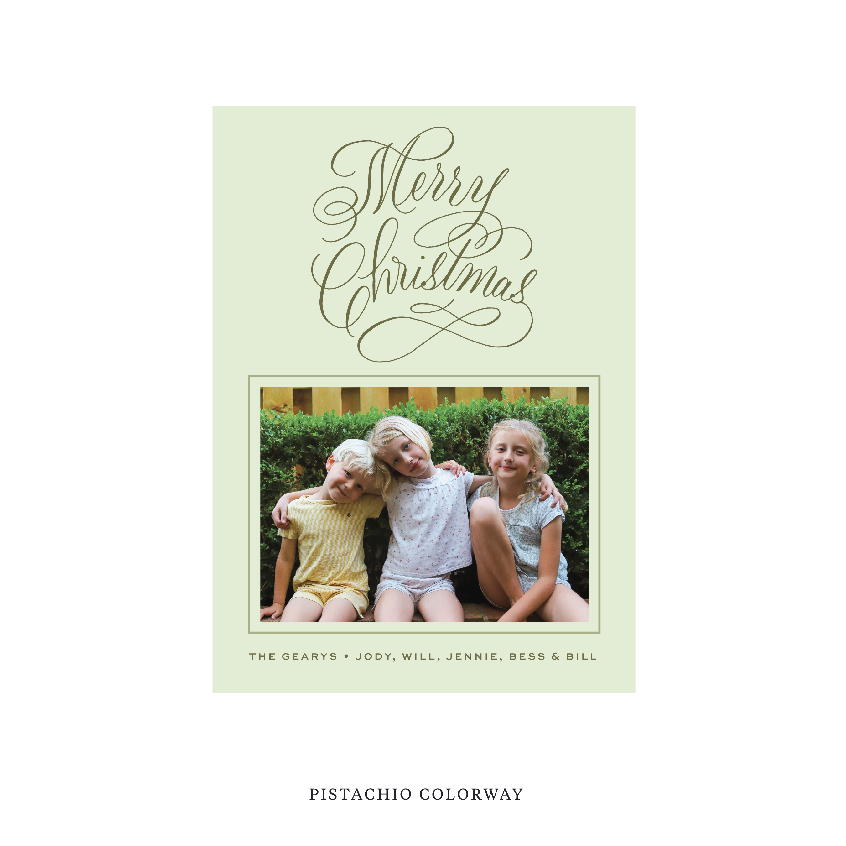 Blakely Classic Flat Print Holiday Card, Medium
