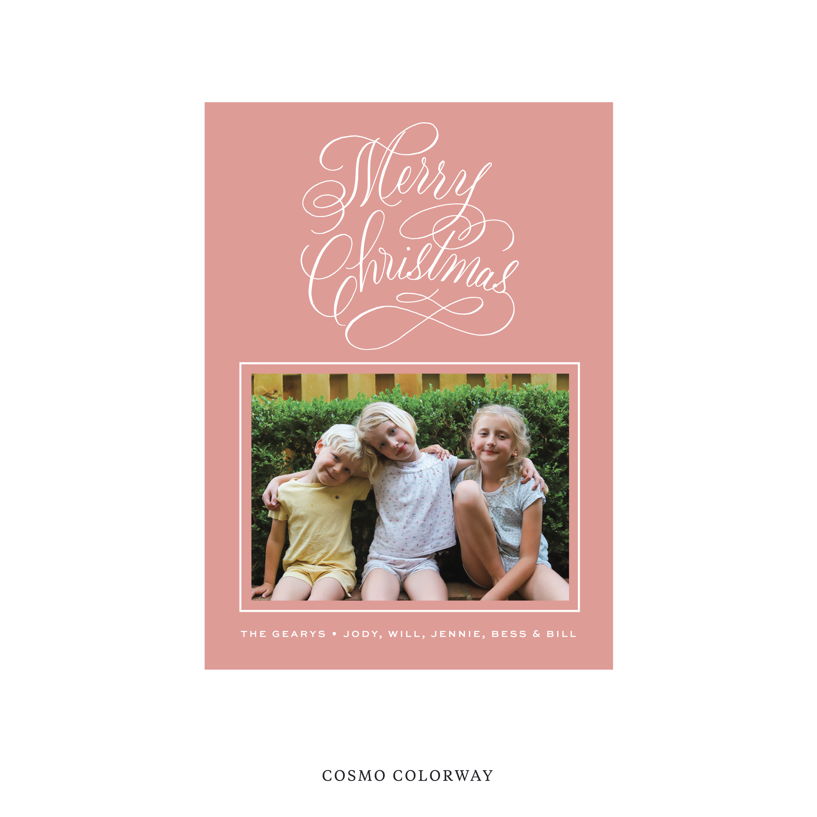 Blakely Classic Flat Print Holiday Card, Medium