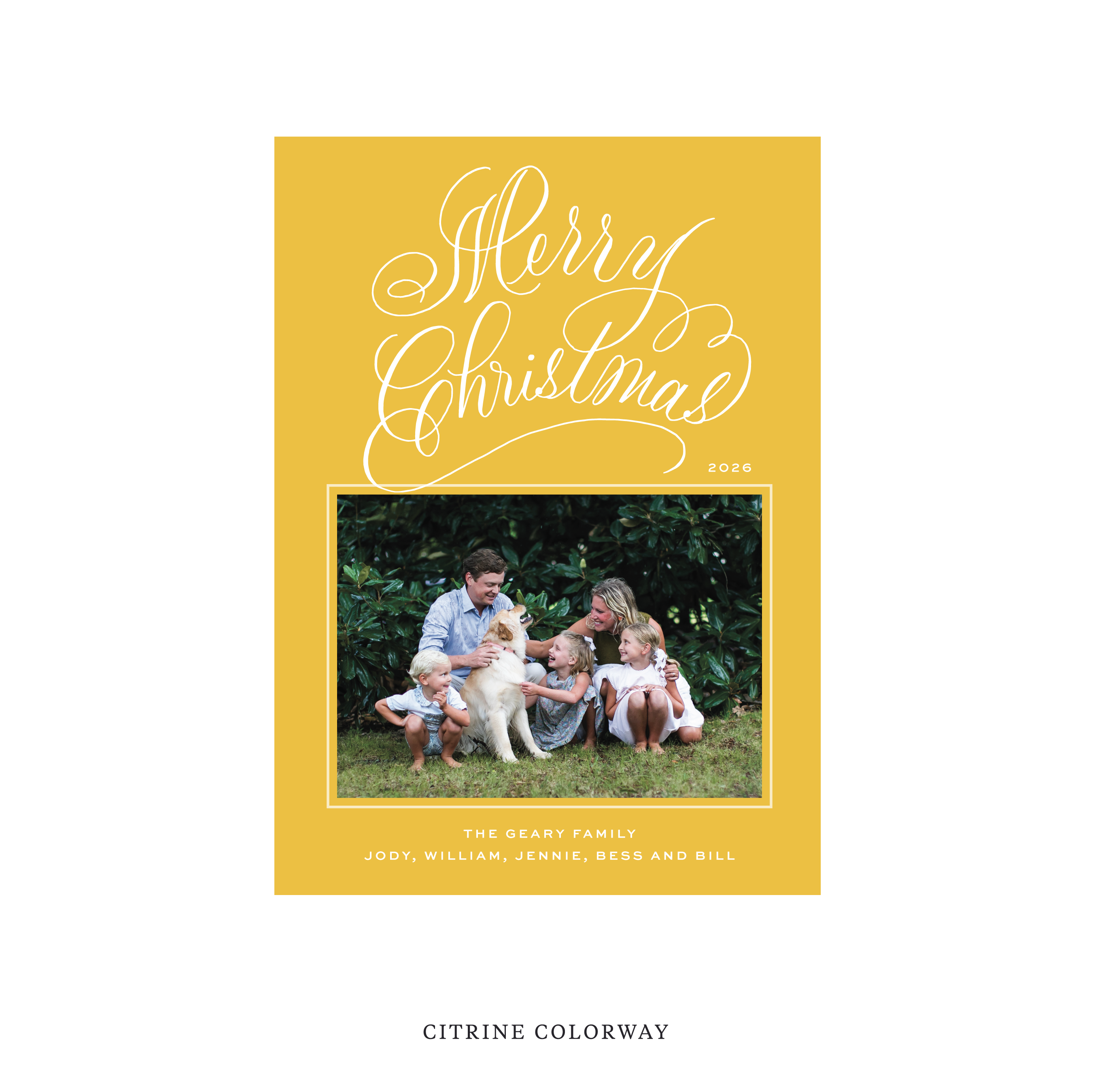 Blakely II Classic Flat Print Holiday Card, Medium