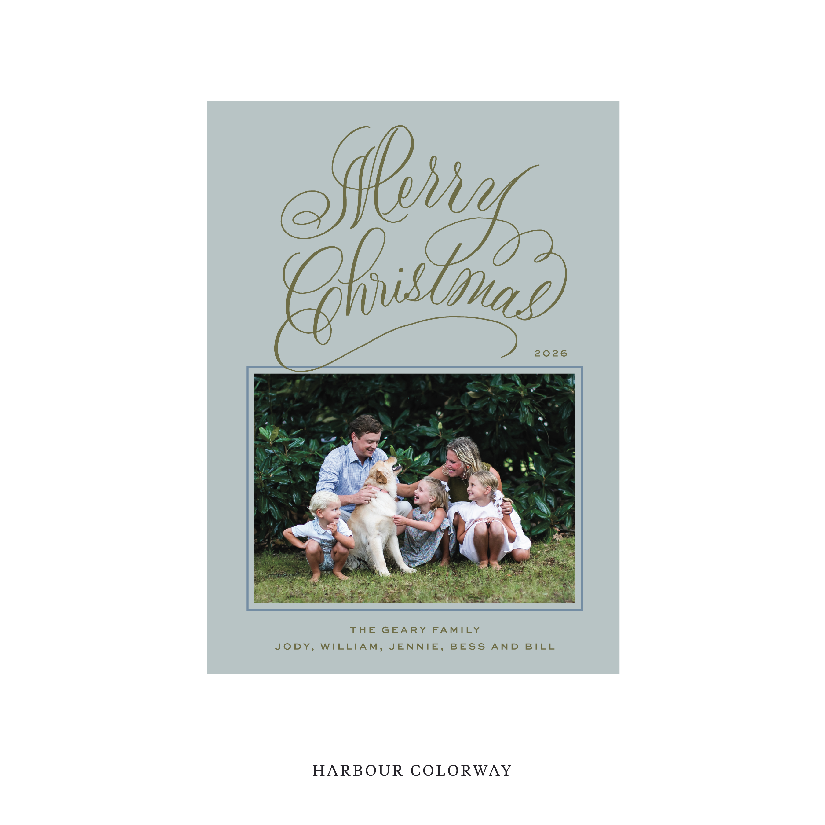 Blakely II Classic Flat Print Holiday Card, Medium