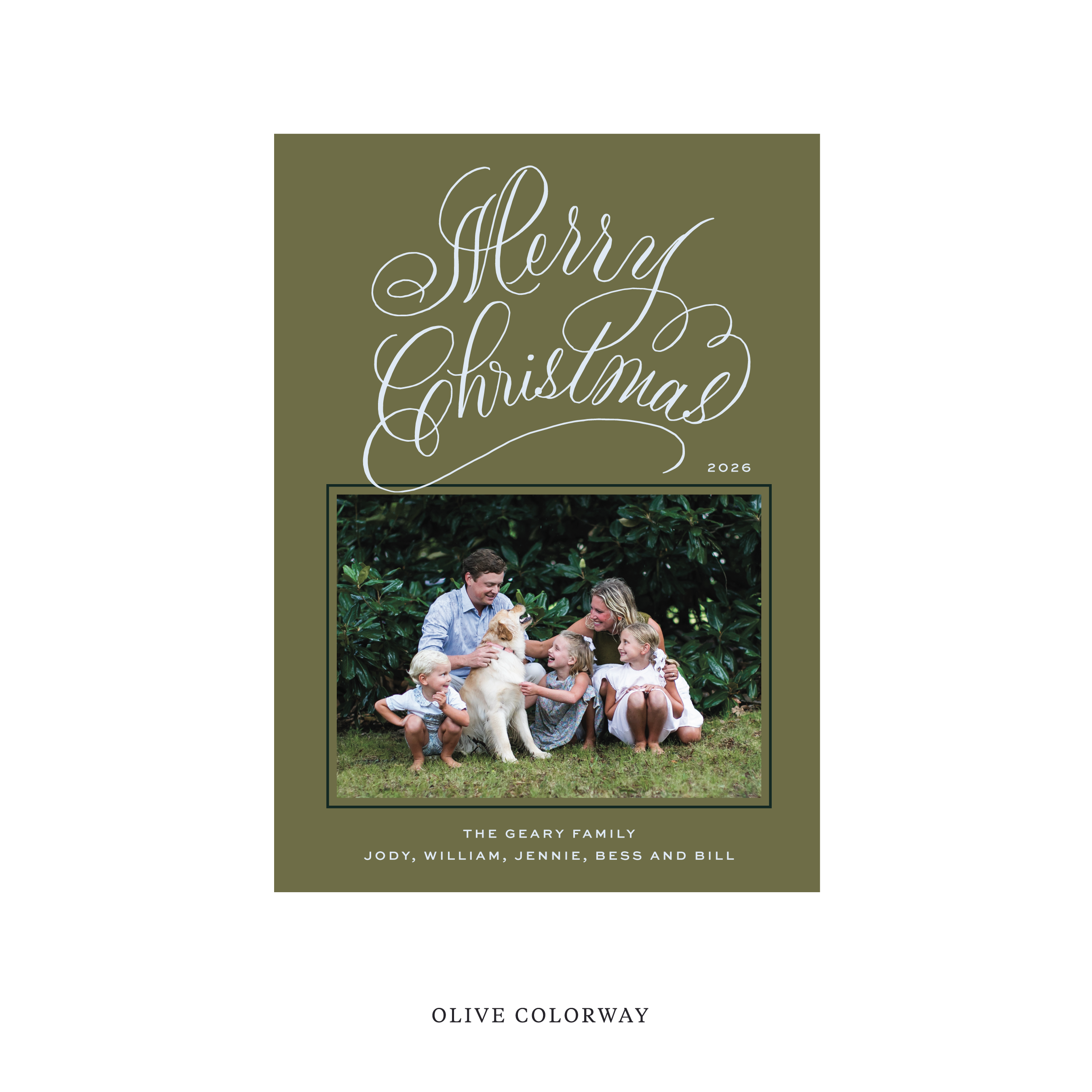 Blakely II Classic Flat Print Holiday Card, Medium