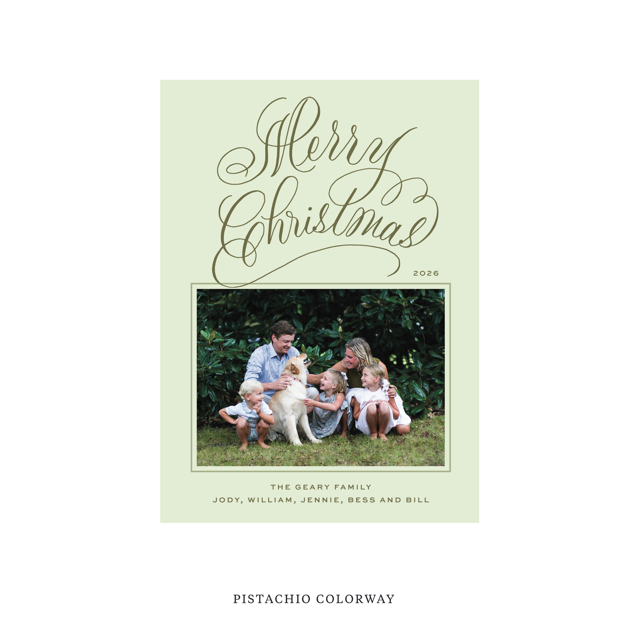 Blakely II Classic Flat Print Holiday Card, Medium