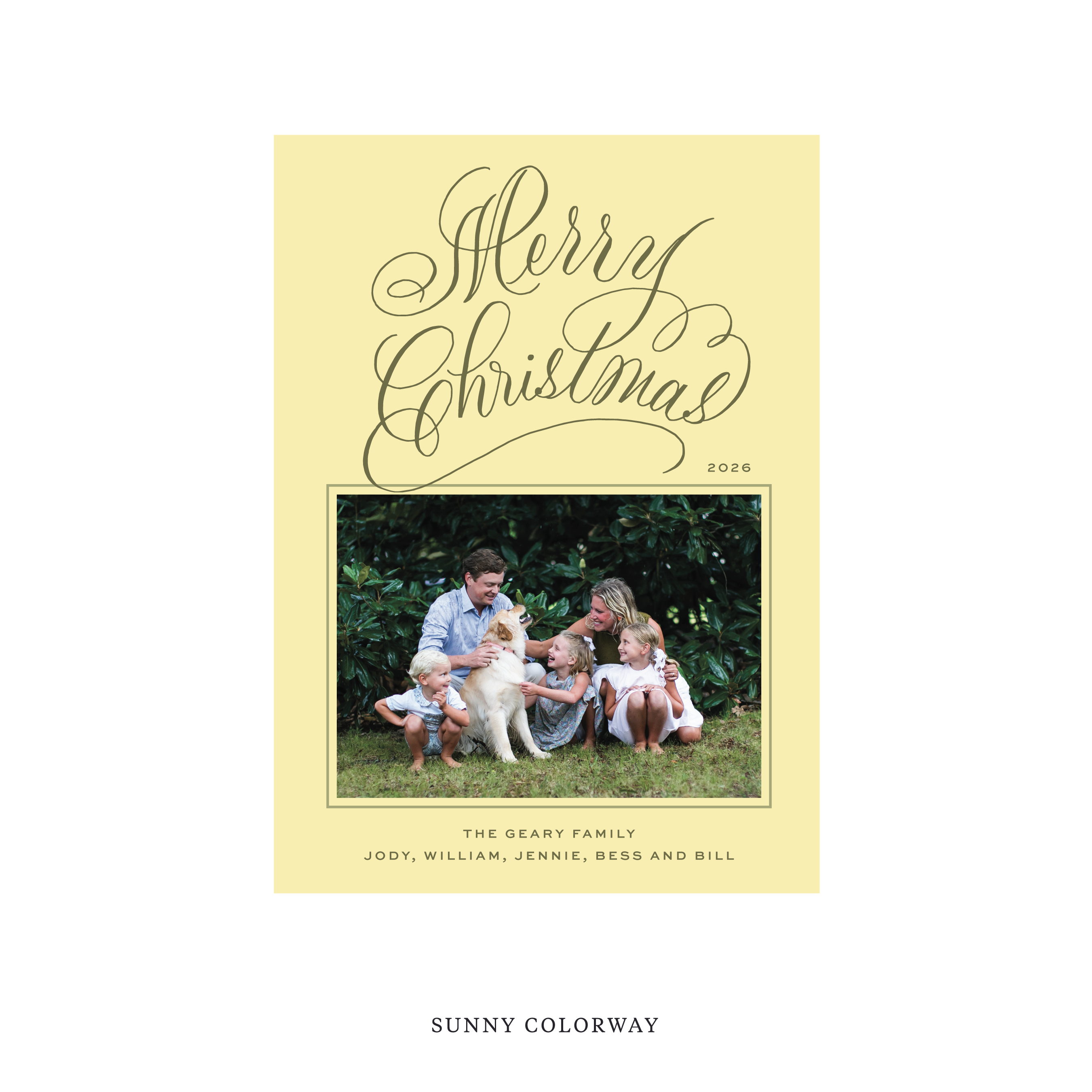Blakely II Classic Flat Print Holiday Card, Medium